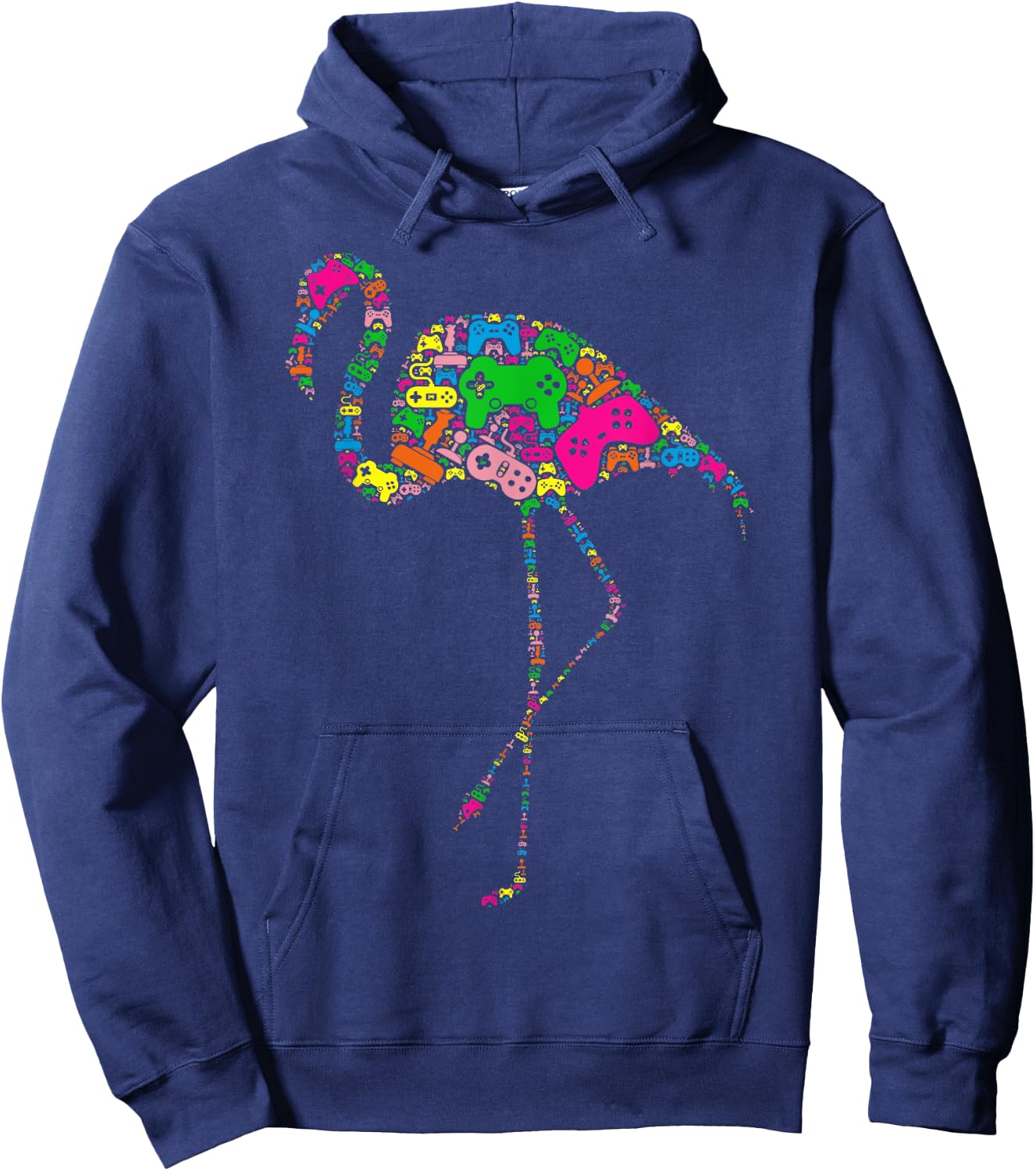 Funny Flamingo Controller for Boy & Girl Gamers - Video Game Hoodie - Hoodie | Navy