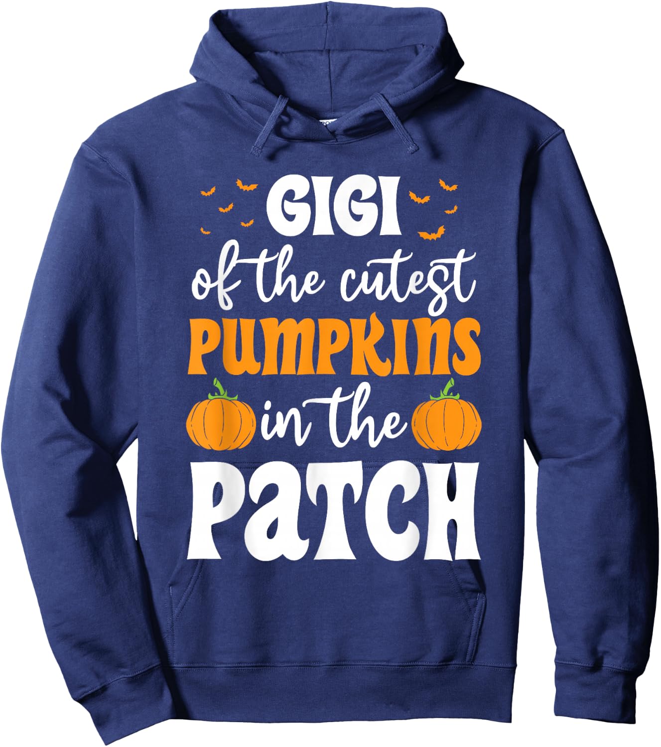 Gigi Of The Cutest Pumpkins In The Patch Halloween Hoodie - Hoodie | Navy