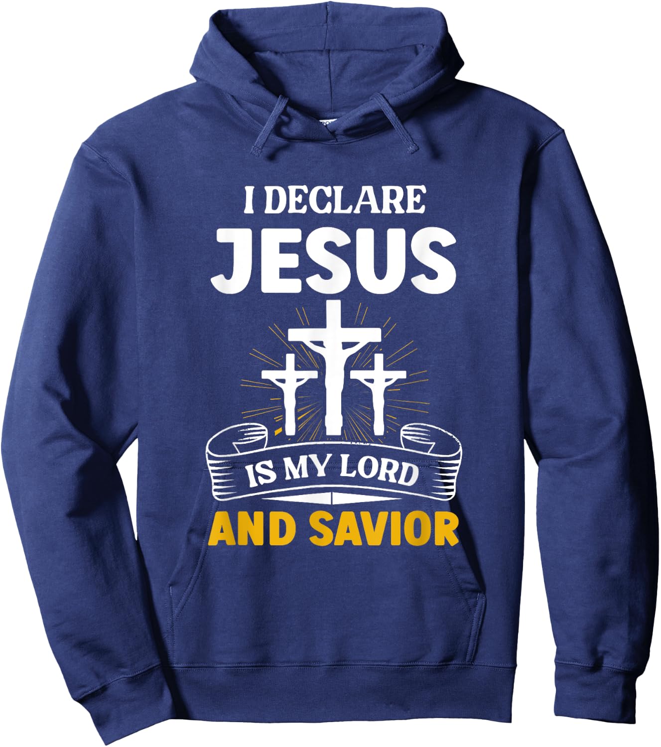 Religious Bible Church Jesus Is My Lord And Savior Hoodie - Hoodie | Navy