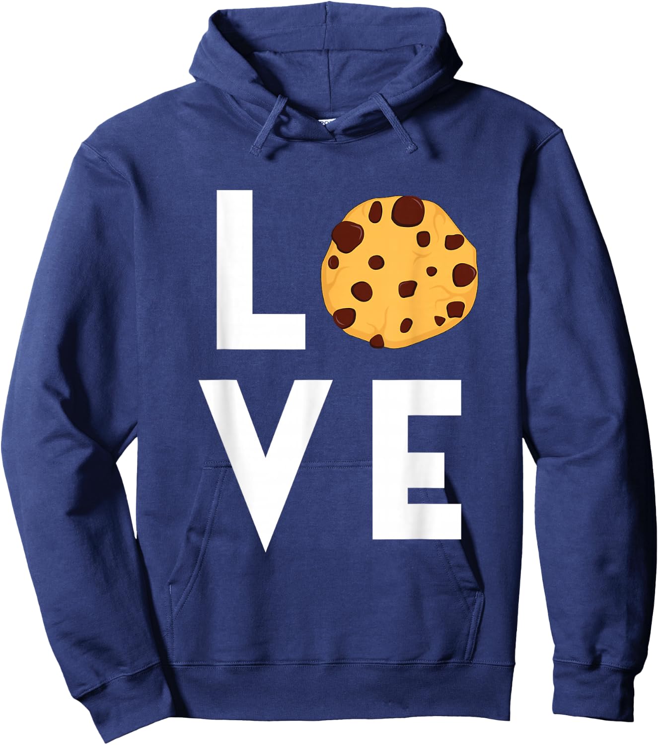 Cute I Love Chocolate Chip Cookies Funny Baking Gift Foodie Hoodie - Hoodie | Navy
