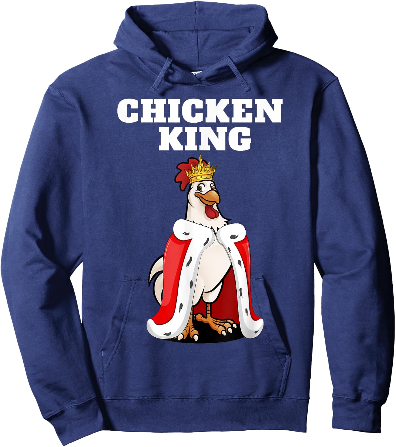 Chicken King | Chicken | Boys Chicken Hoodie - Hoodie | Navy
