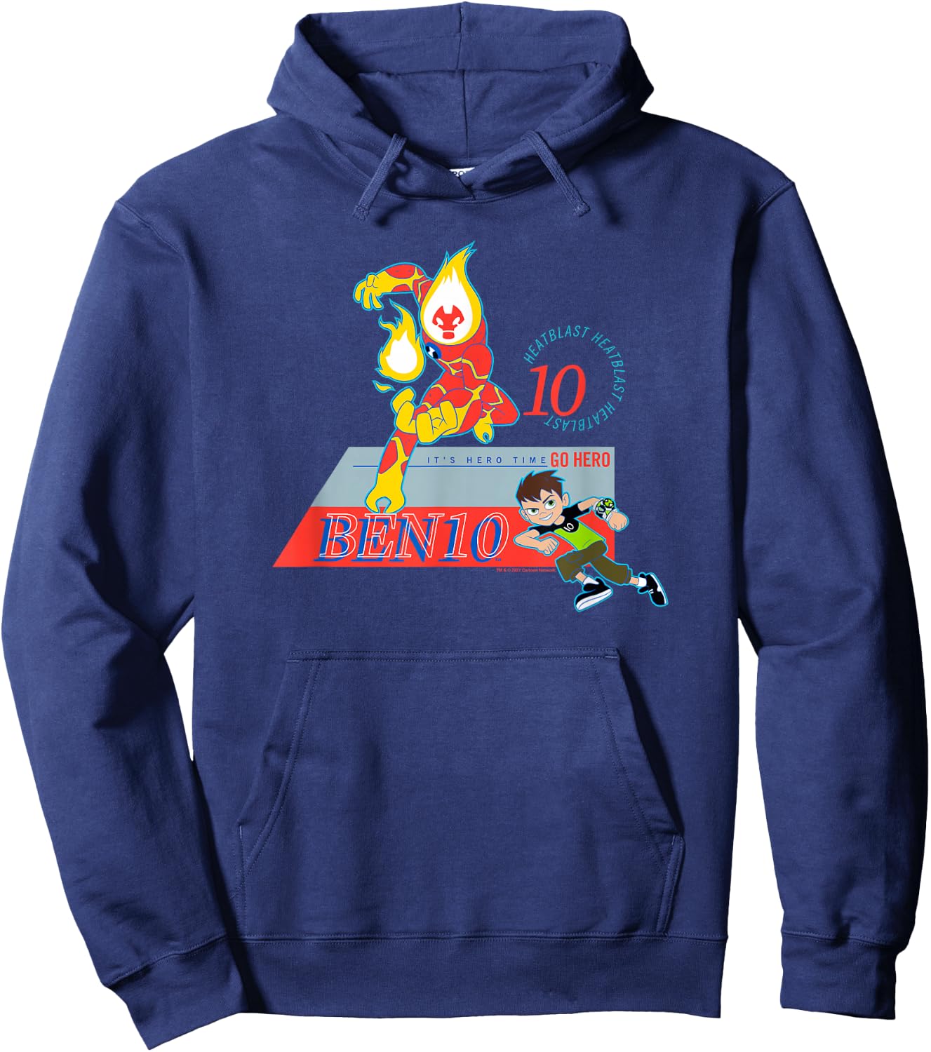 Ben 10 Heatblast Hoodie - Hoodie | Navy