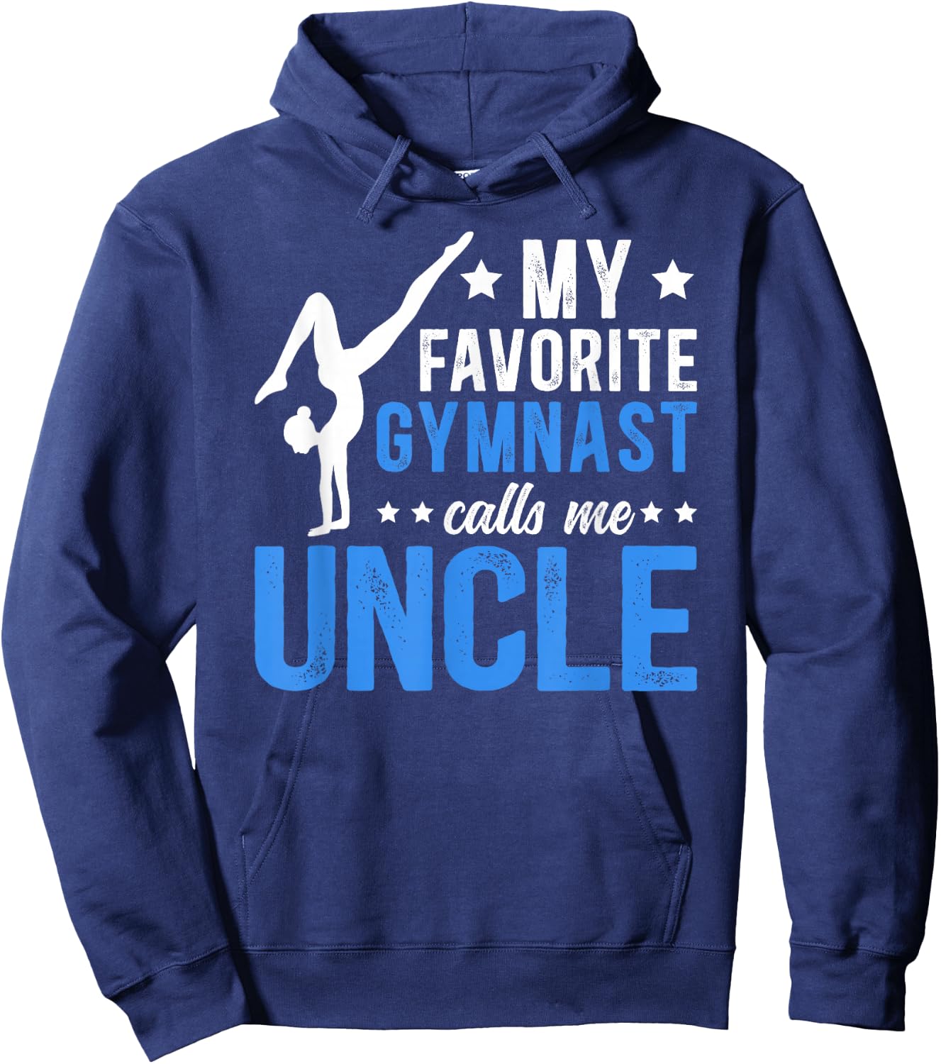 Proud Gymnastics Uncle Of A Gymnast Uncle Hoodie - Hoodie | Navy