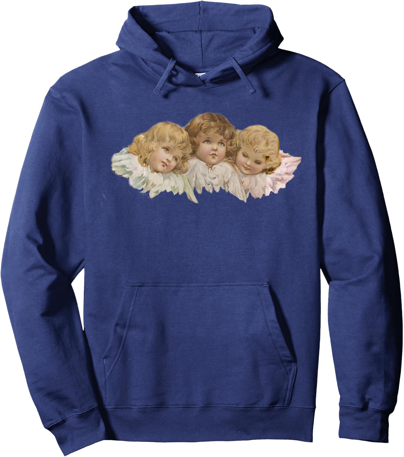 Heavenly little vintage baby angels snuggled up close Hoodie - Hoodie | Navy