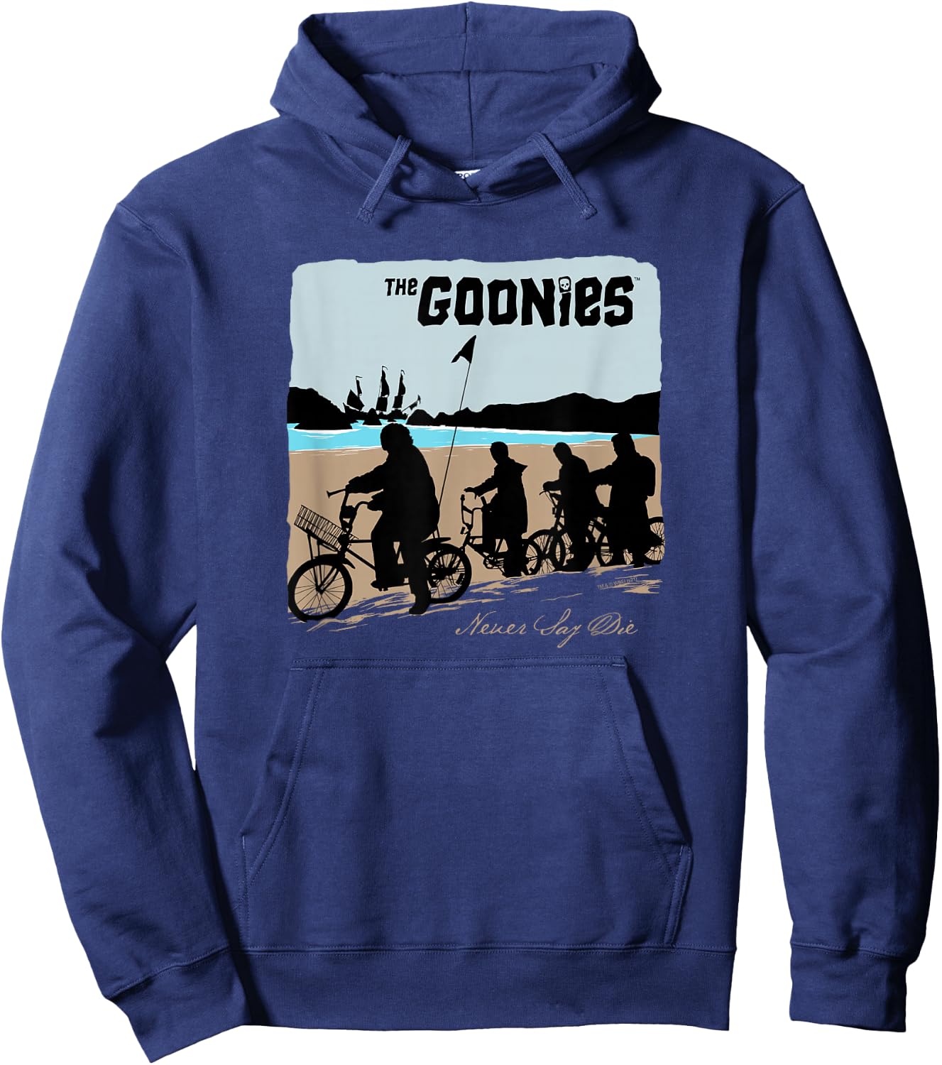 The Goonies Beach Silhouettes Hoodie - Hoodie | Navy