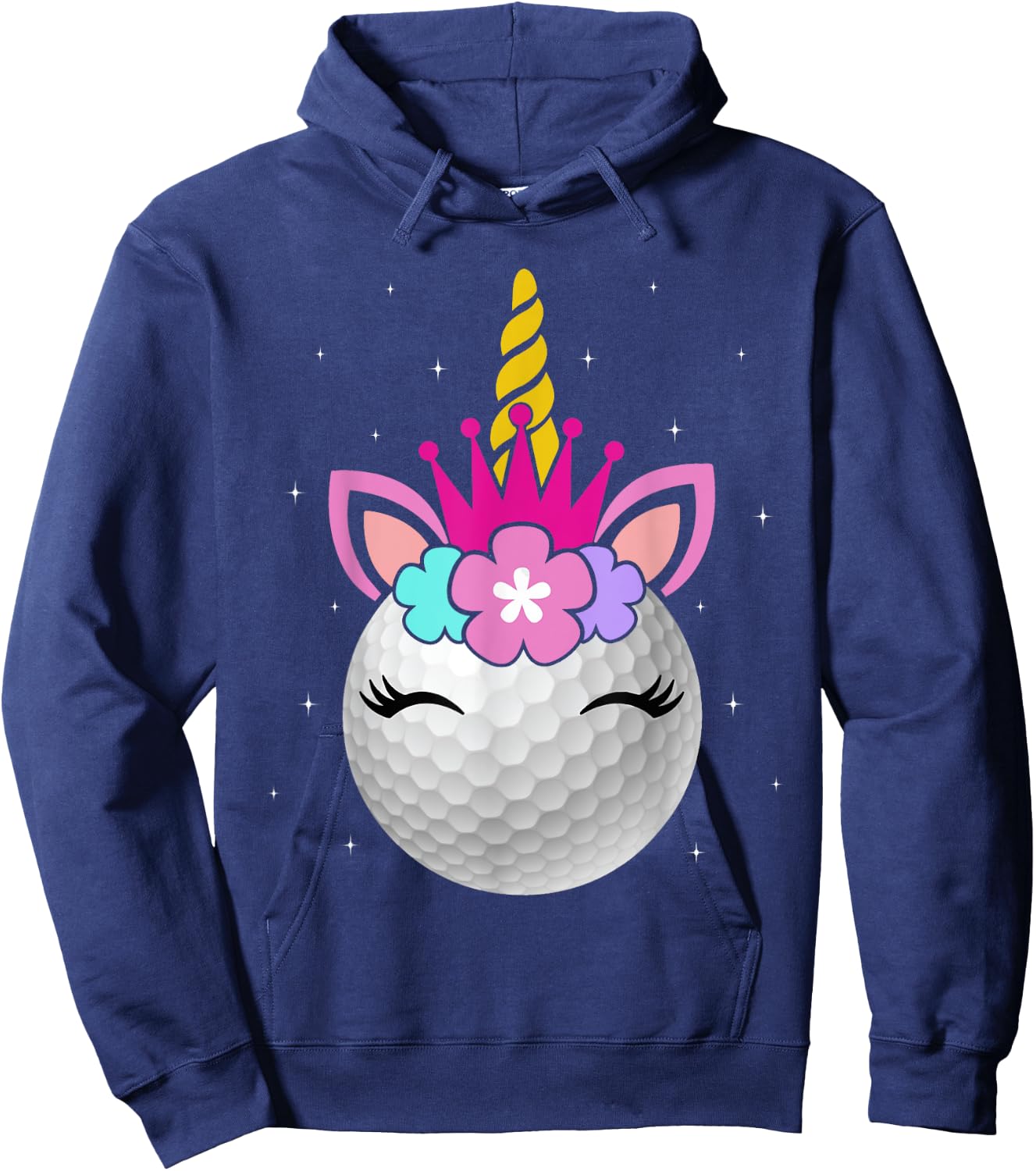 Golf Unicorn Funny Unicorn Golf Sports Player Kids Hoodie - Hoodie | Navy
