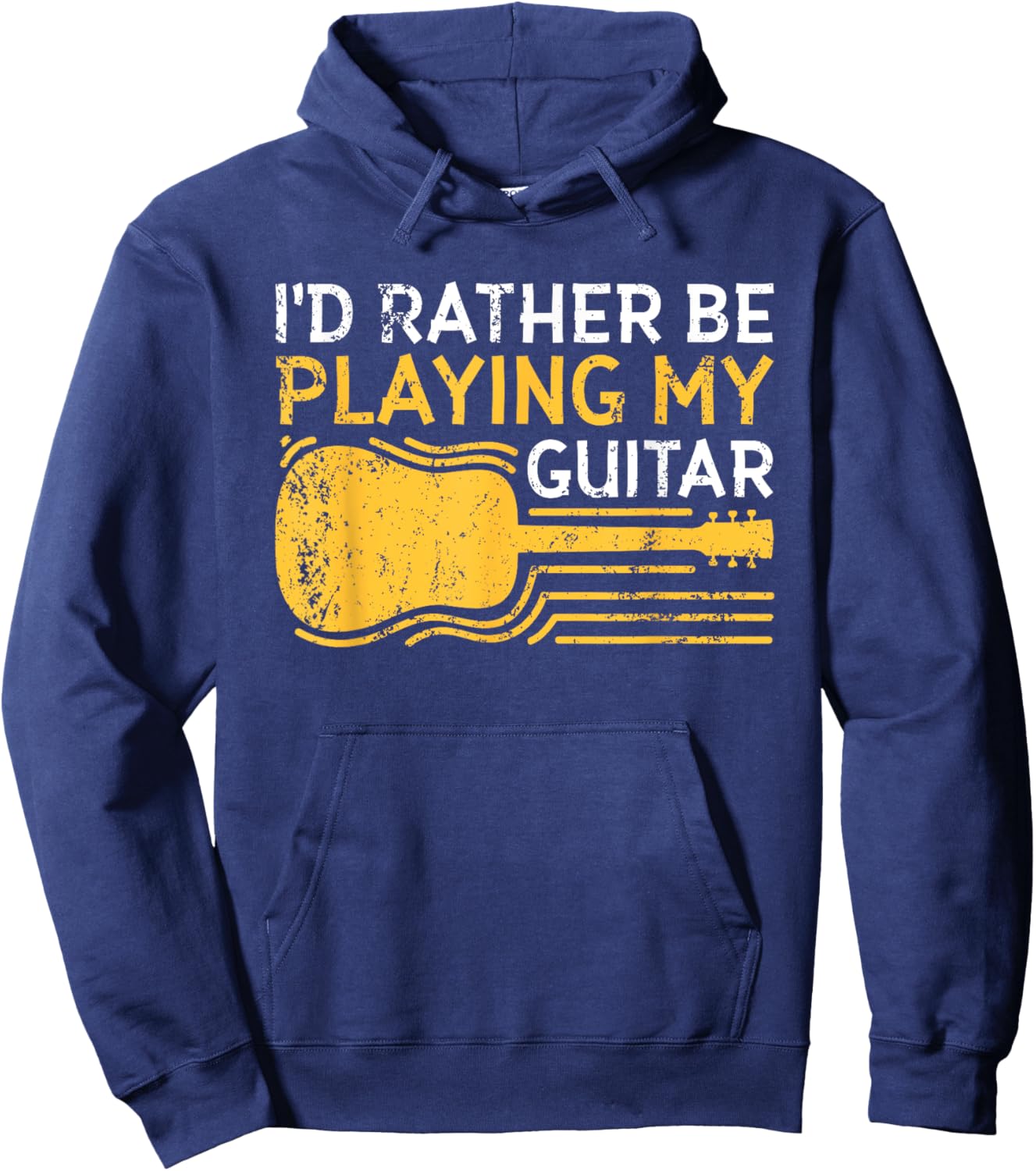 I'd Rather Be Playing My Guitar Hoodie - Hoodie | Navy
