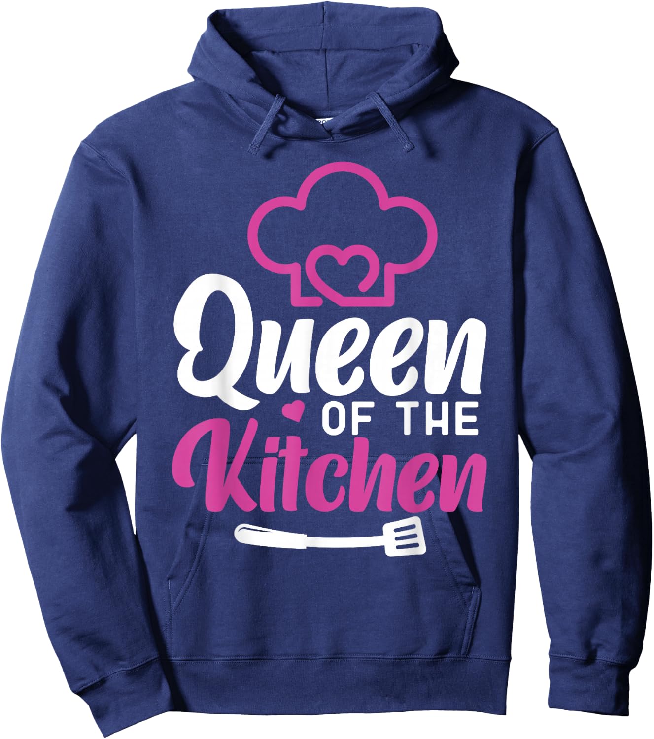 Cooking Cook Queen Kitchen Chef Queen Of The Kitchen Hoodie - Hoodie | Navy