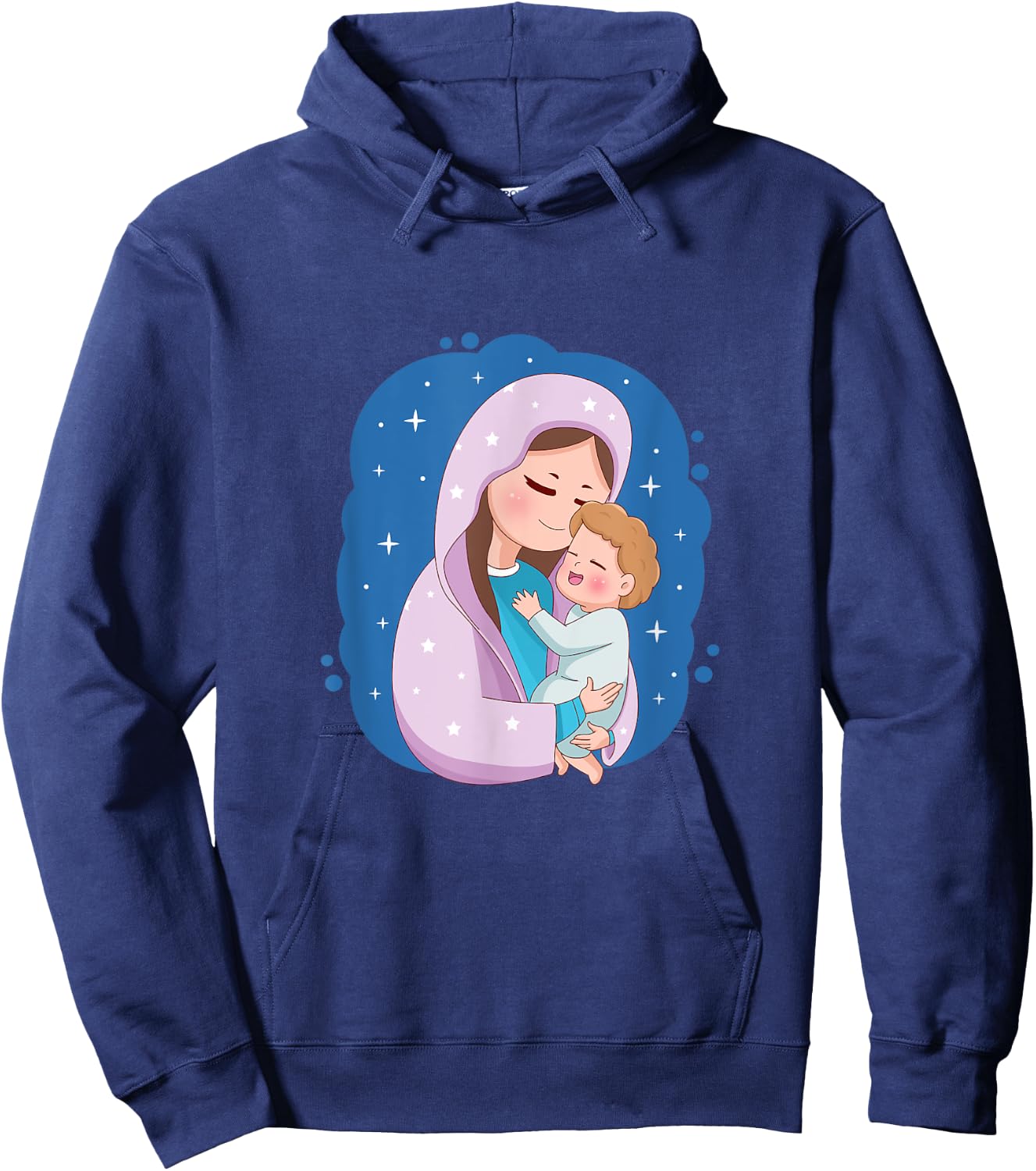 Virgin Mary and Holy Child Hoodie - Hoodie | Navy