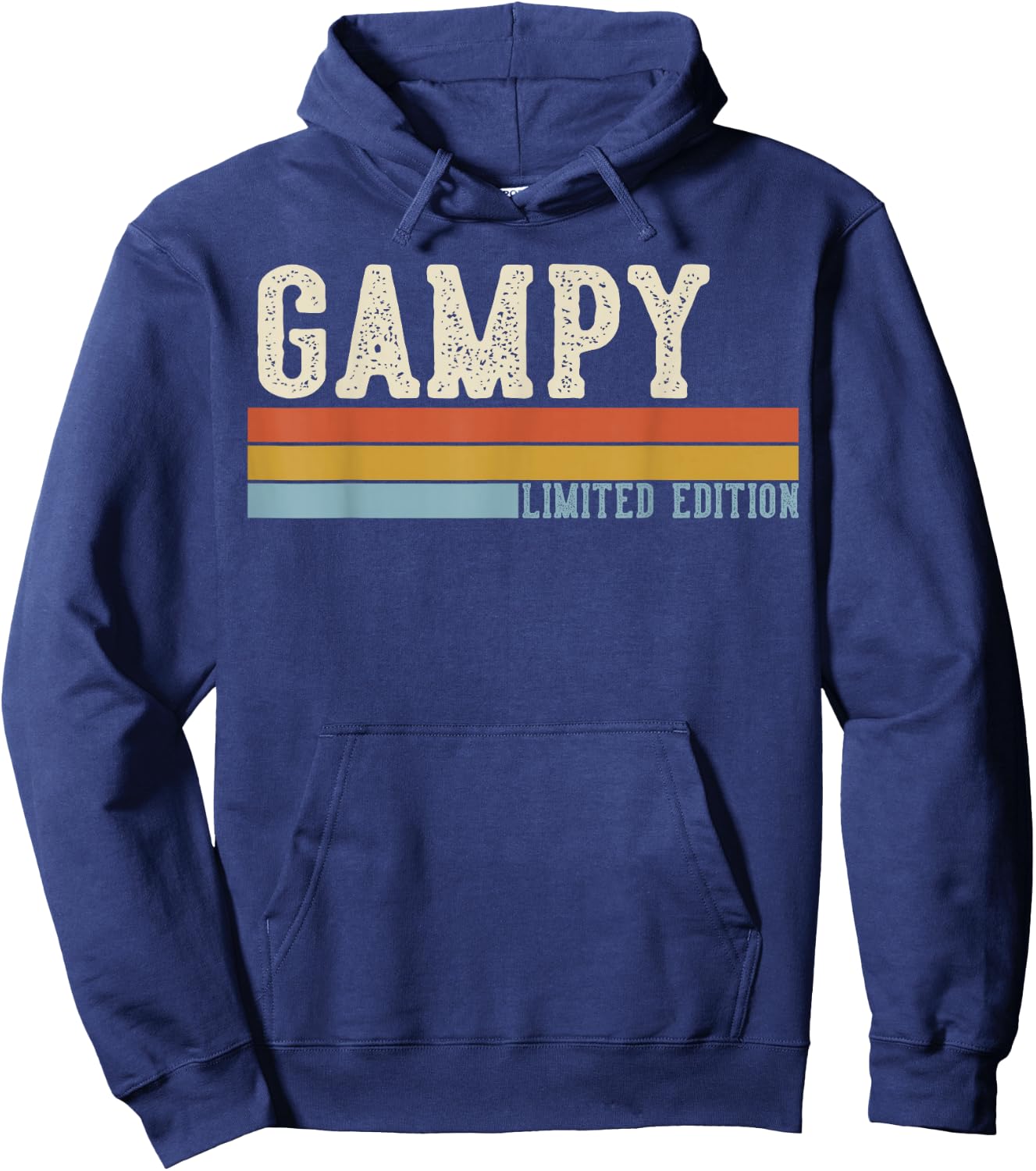 Gampy Vintage Grandpa Retro Fathers Day Hoodie - Hoodie | Navy