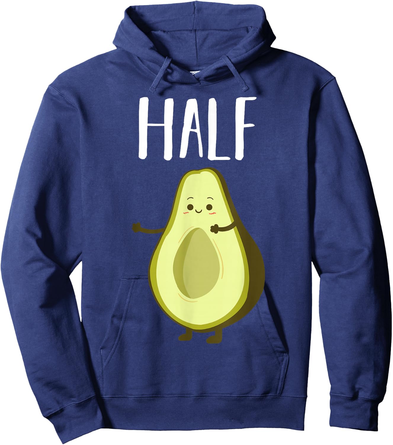 Better Half Avocado Matching Couple Anniversary Wedding Keto Hoodie - Hoodie | Navy