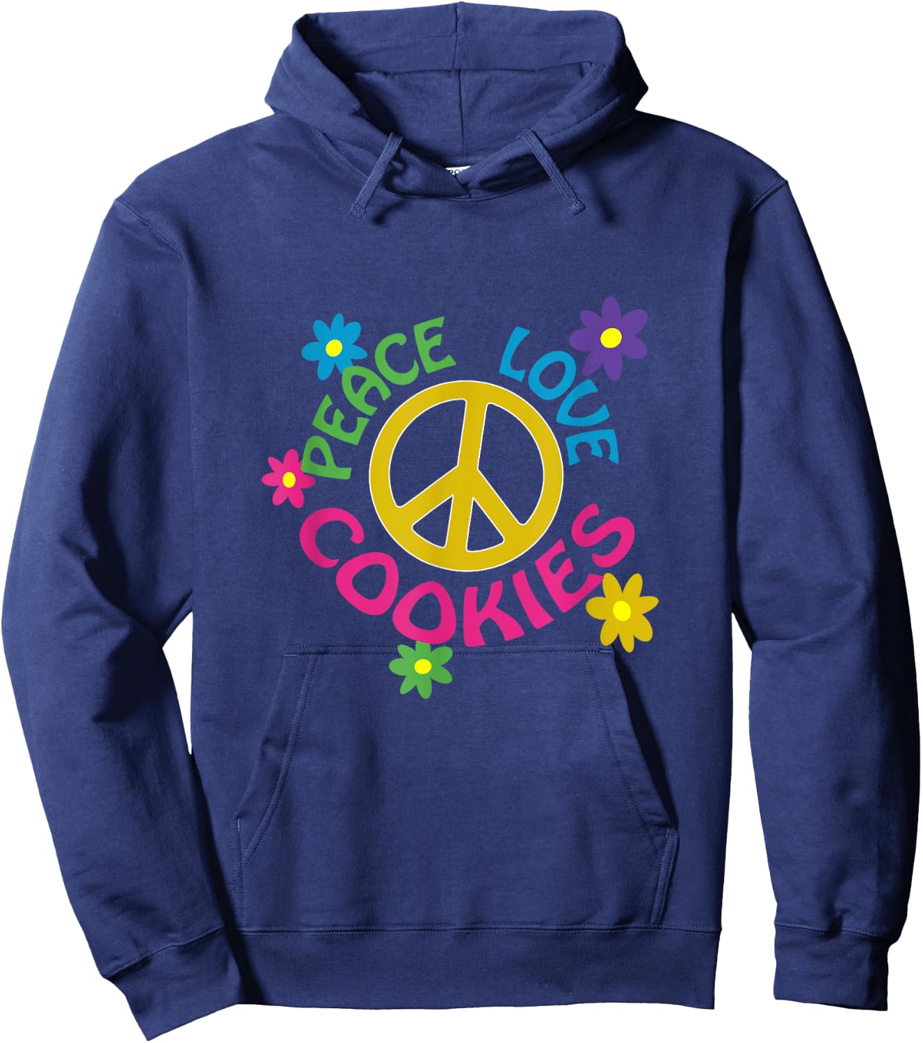 Peace Love Cookies Hoodie - Hoodie | Navy