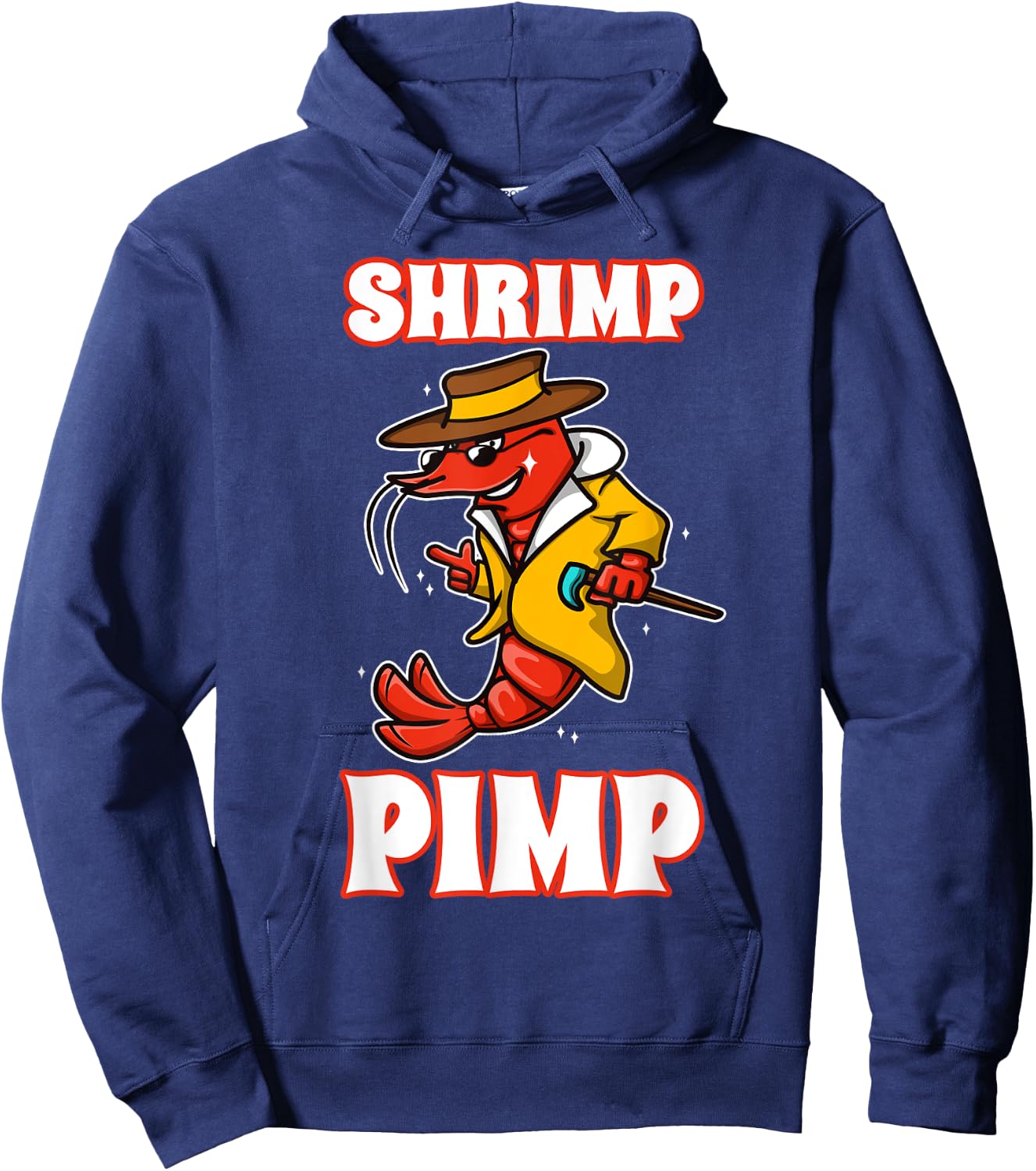 Shrimp Pimp Hoodie - Hoodie | Navy