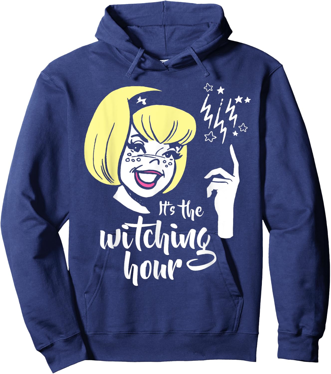 Sabrina The Teenage Witch It's Witching Hour Retro Hoodie - Hoodie | Navy