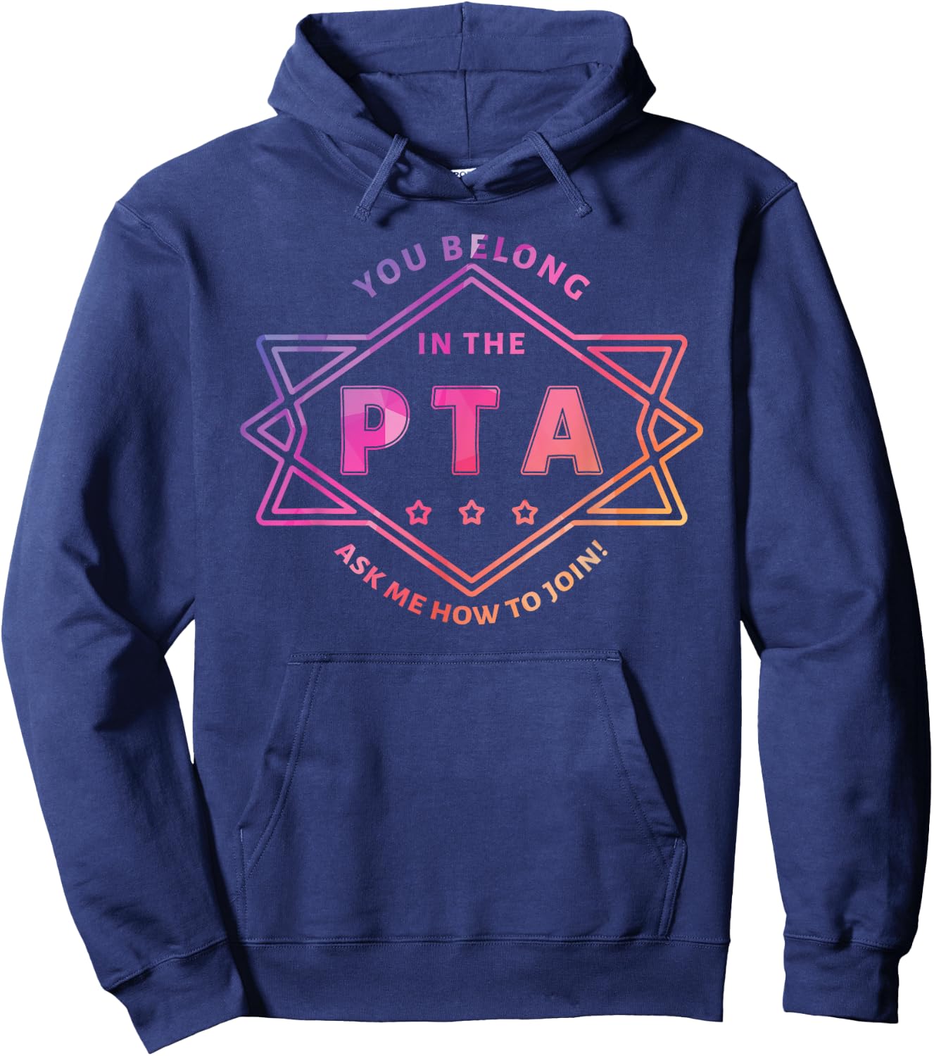 PTA Promotion Graphic - School Parent Teacher Association Men Women Girls Kids Hoodie - Hoodie | Navy