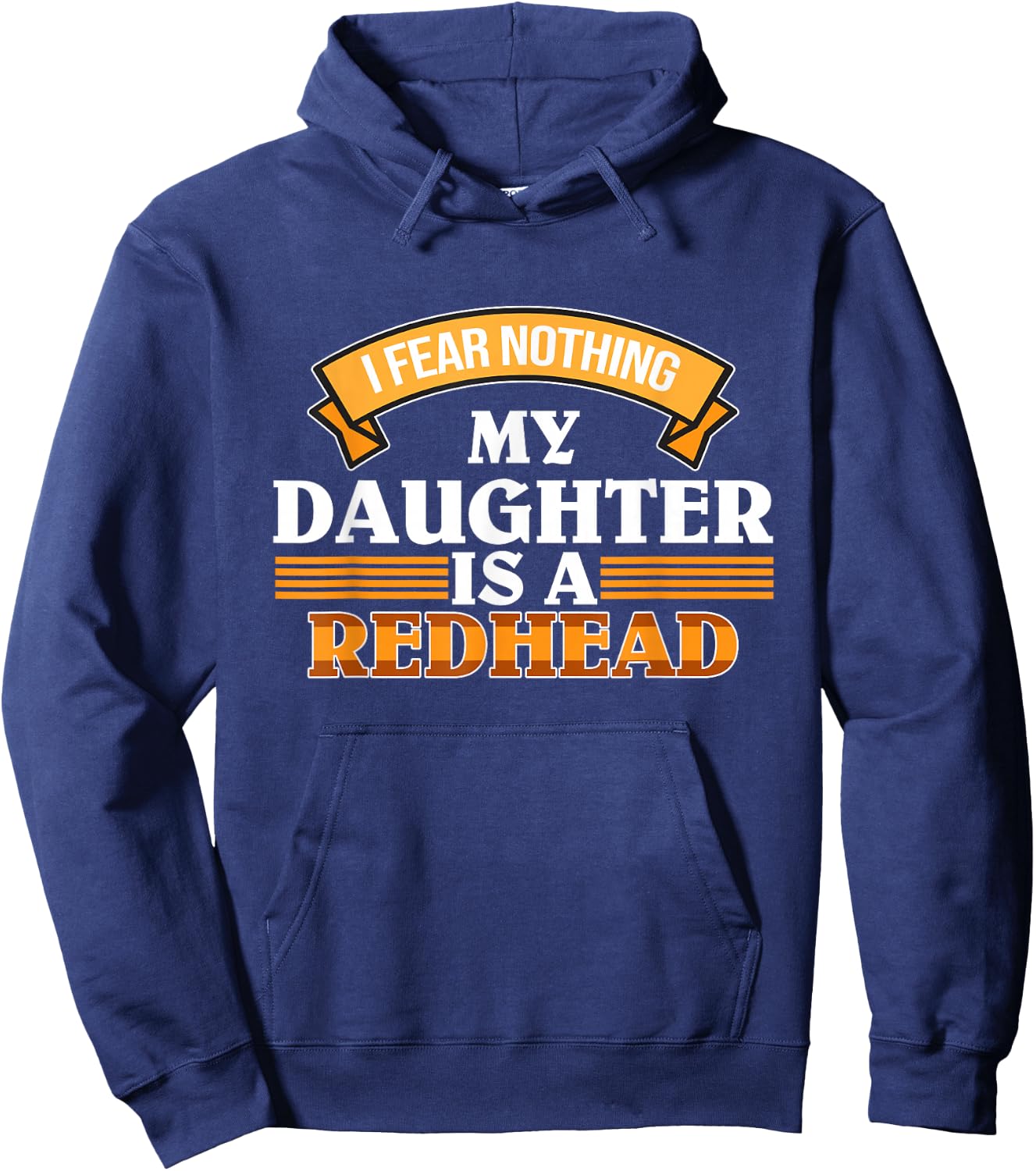 My Daughter Is A Redhead Cute Red Hair Girls Women Graphic Hoodie - Hoodie | Navy