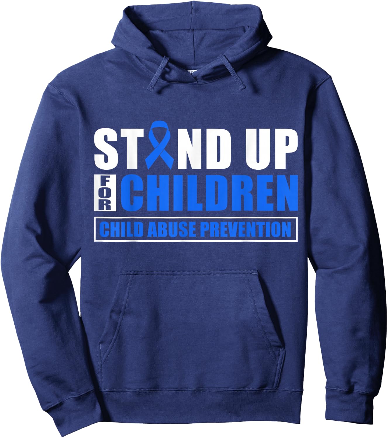 Stand Up For Children - Child Abuse Prevention Month Hoodie - Hoodie | Navy