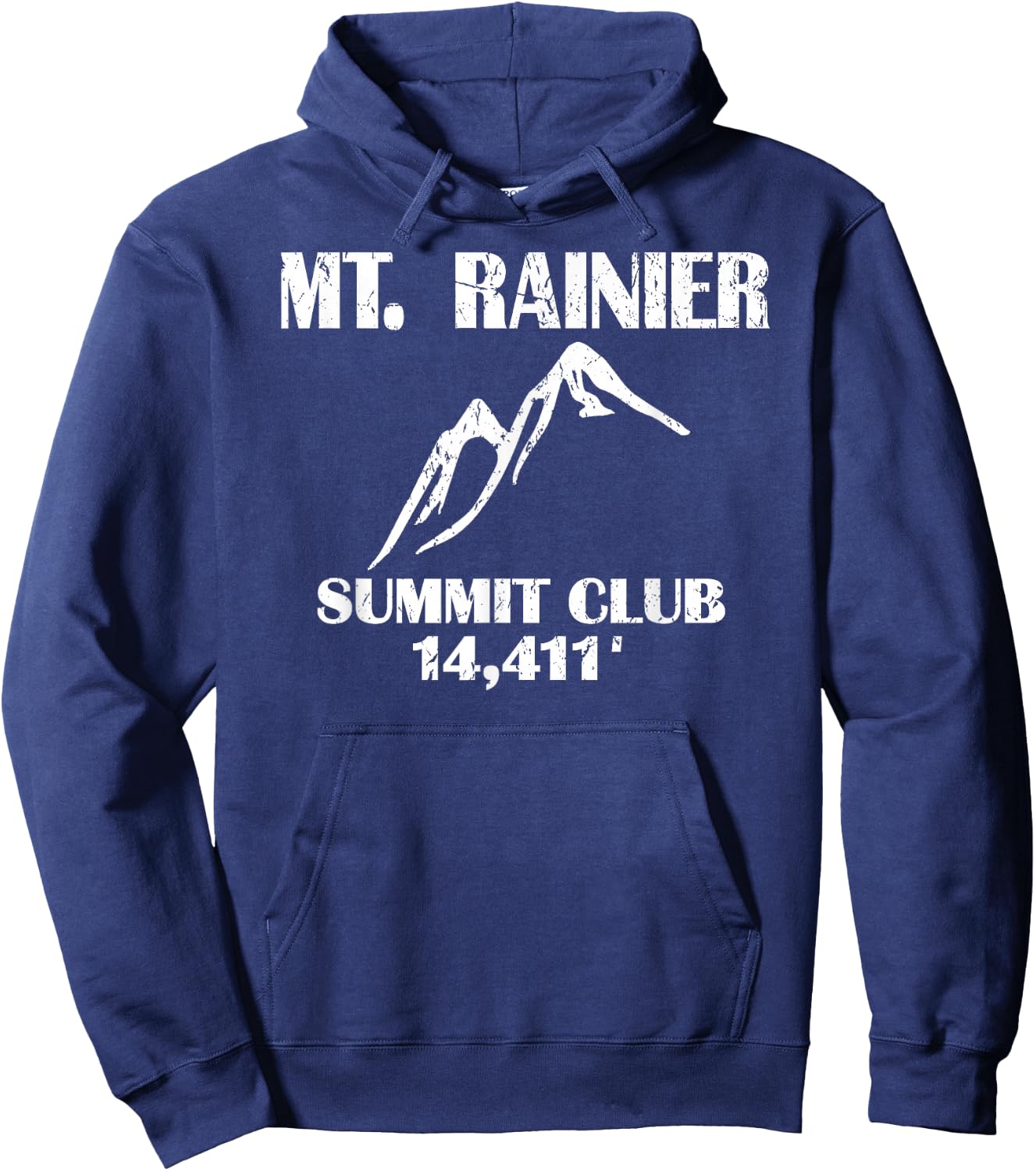 Mt. Rainier Summit Club Elevation - Mount Rainier Hoodie - Hoodie | Navy