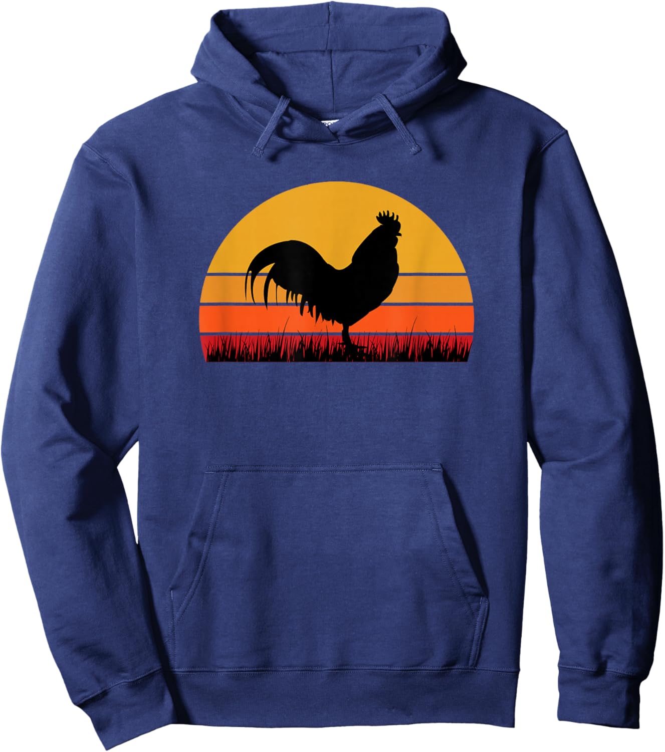 Rooster Chicken - Farm Farming Farmer Backyard Cute Funny Hoodie - Hoodie | Navy