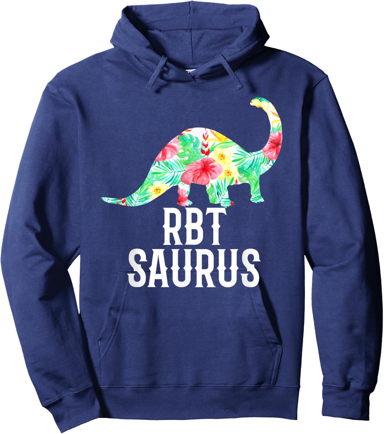 RBT Saurus Funny Dinosaur Registered Behavior Technician Hoodie - Hoodie | Navy