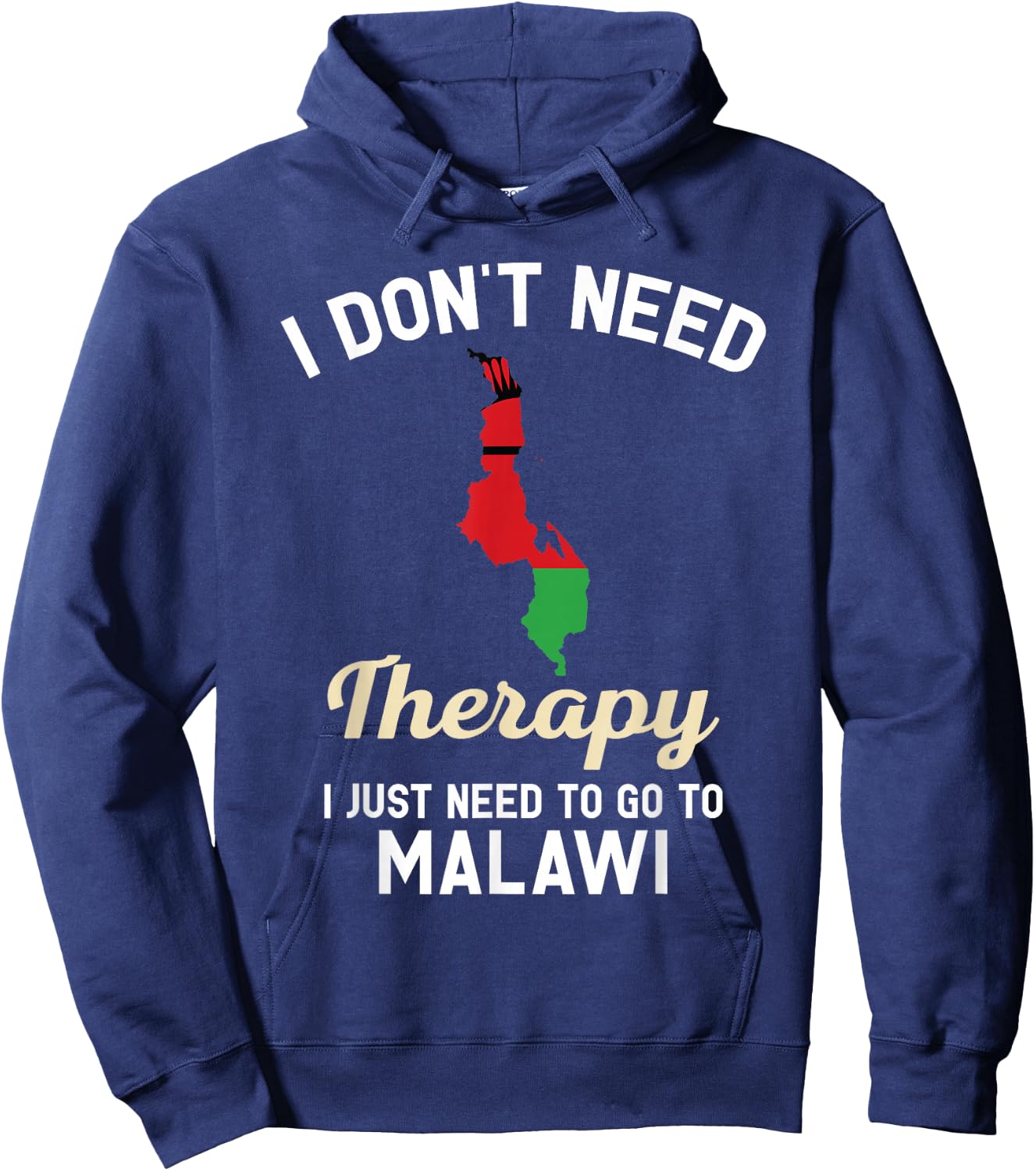 Malawian Malawi Map Gift People from Malawi Hoodie - Hoodie | Navy