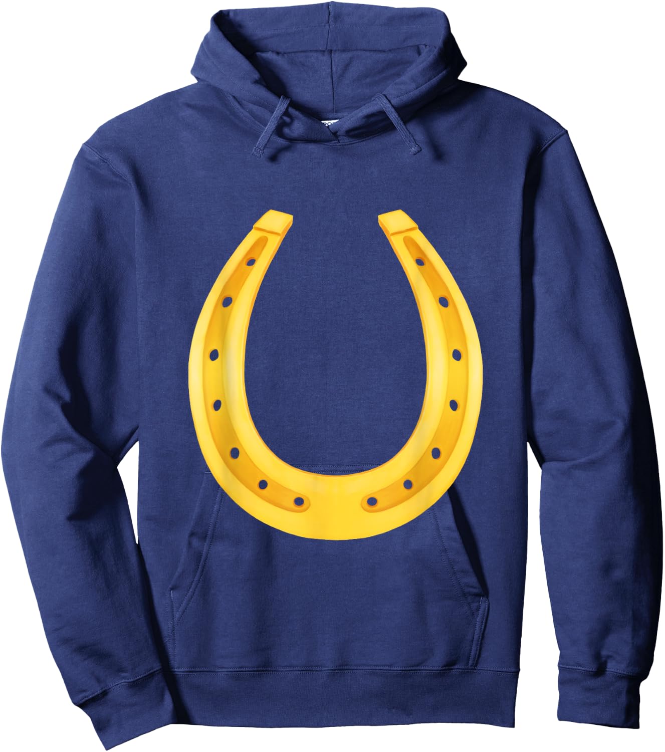 Lucky Golden Horseshoe Horse Shoe Good Luck St Patracks Day Hoodie - Hoodie | Navy