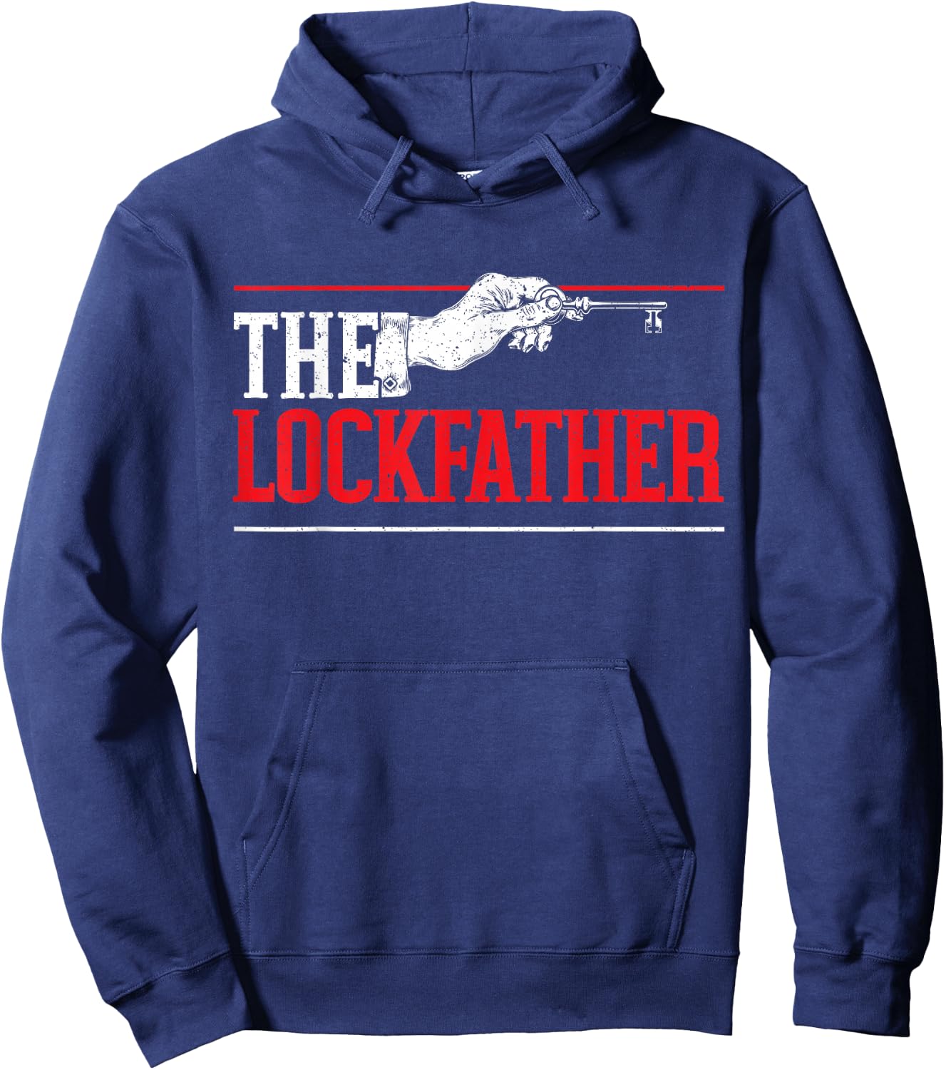 The Lockfather Locksmithing Lock Picking Keyhole Locksmith Hoodie - Hoodie | Navy