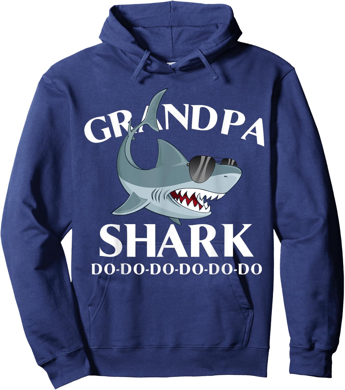 Grandpa Shark Do Do Do Hoodie - Hoodie | Navy