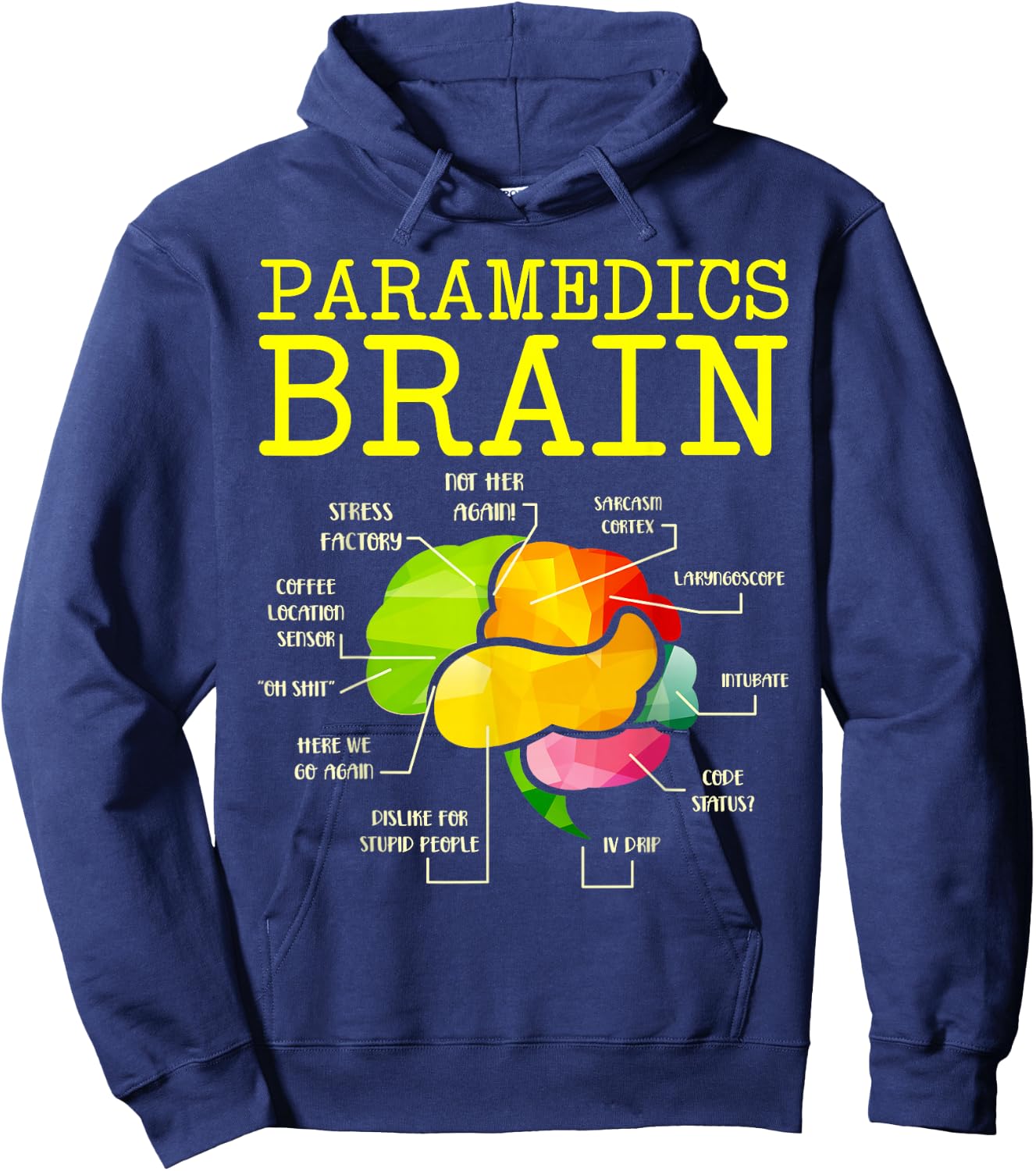 Paramedics Brain Doctor Hoodie - Hoodie | Navy