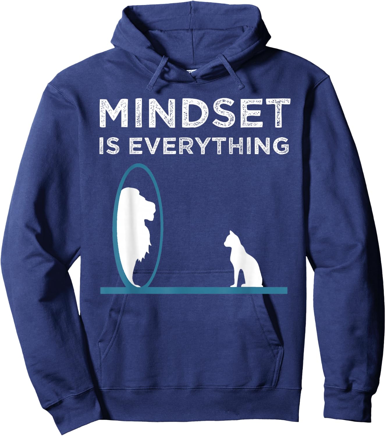 Everything Is Mindset Motivational Quote Hoodie - Hoodie | Navy