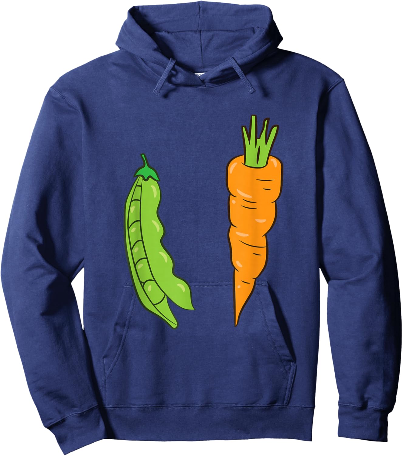 Peas And Carrots Vegetable Peas Carrot Hoodie - Hoodie | Navy