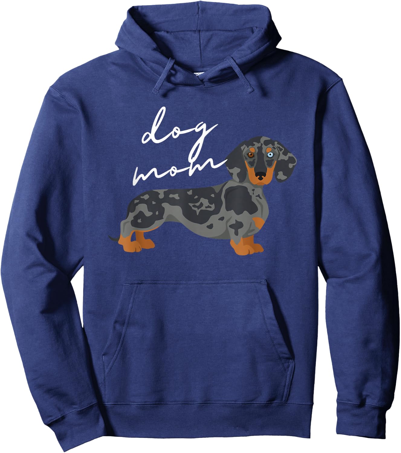 Dapple Dachshund Dog Mom Woman Women Hoodie - Hoodie | Navy