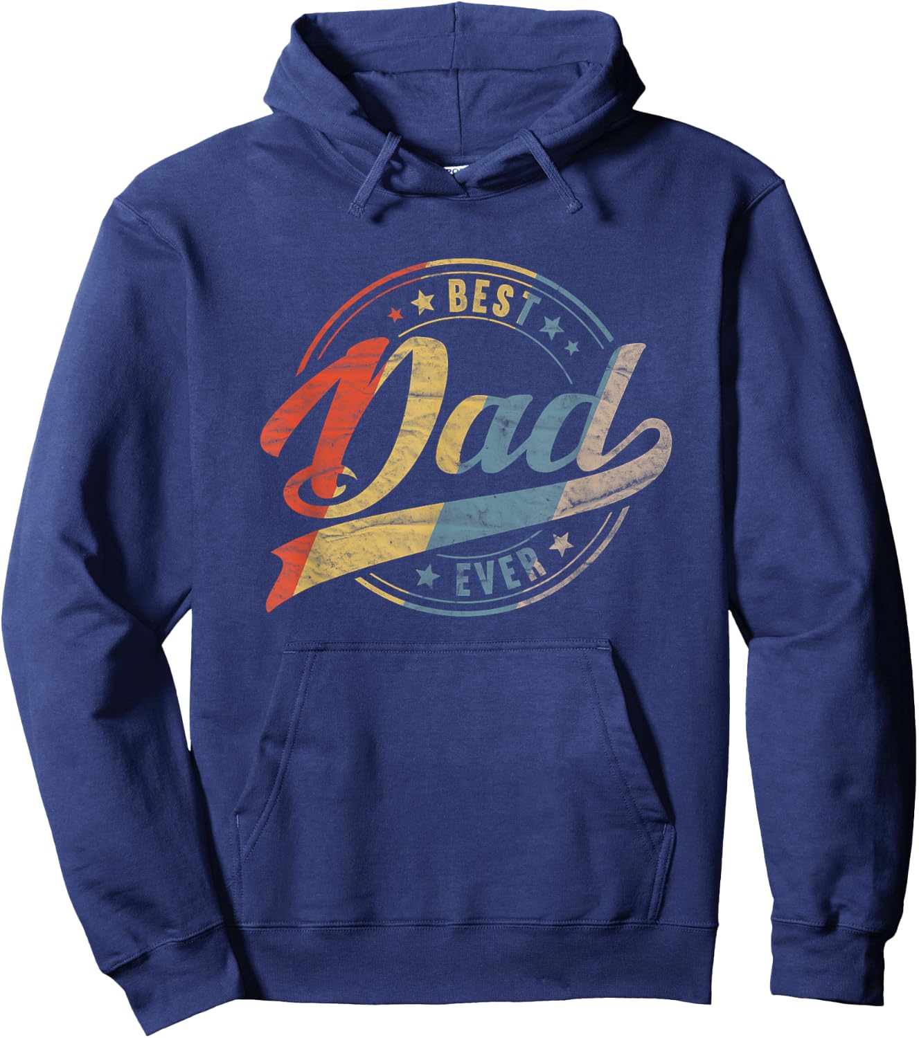 Retro Vintage Best Dad Ever Father Daddy Father's Day Gift Hoodie - Hoodie | Navy