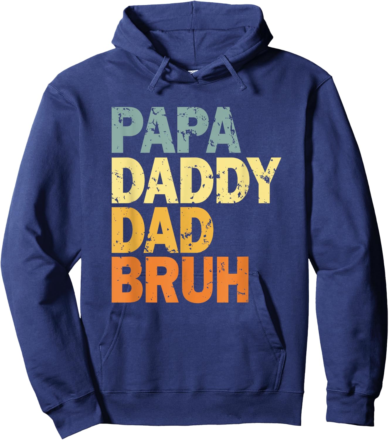 Papa Daddy Dad Bruh Hoodie - Hoodie | Navy