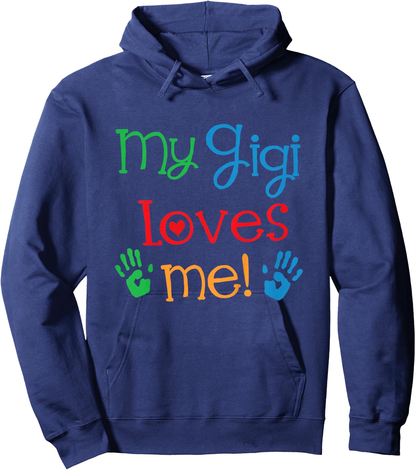 Kids My Gigi Loves Me Grandchild Hoodie - Hoodie | Navy