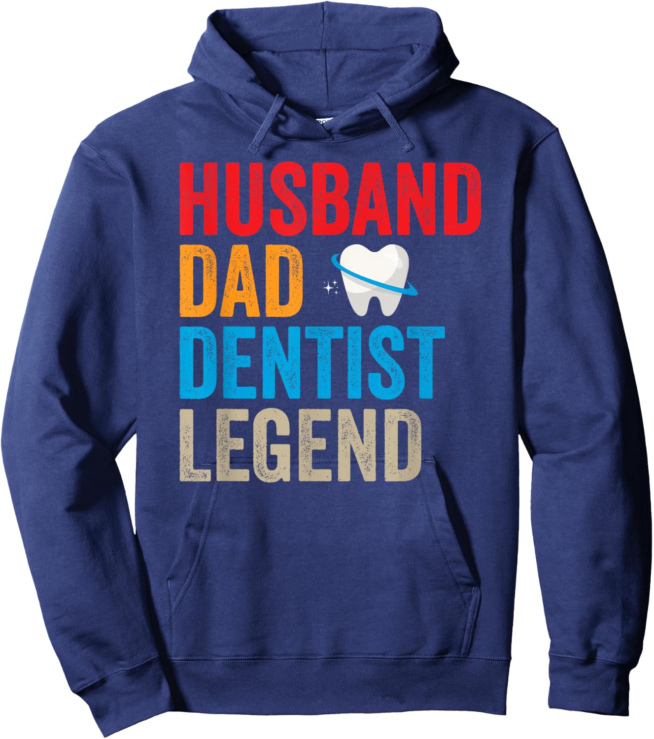 Husband Dad Dentist Legend Dental Assistant Dental Surgeon Hoodie - Hoodie | Navy