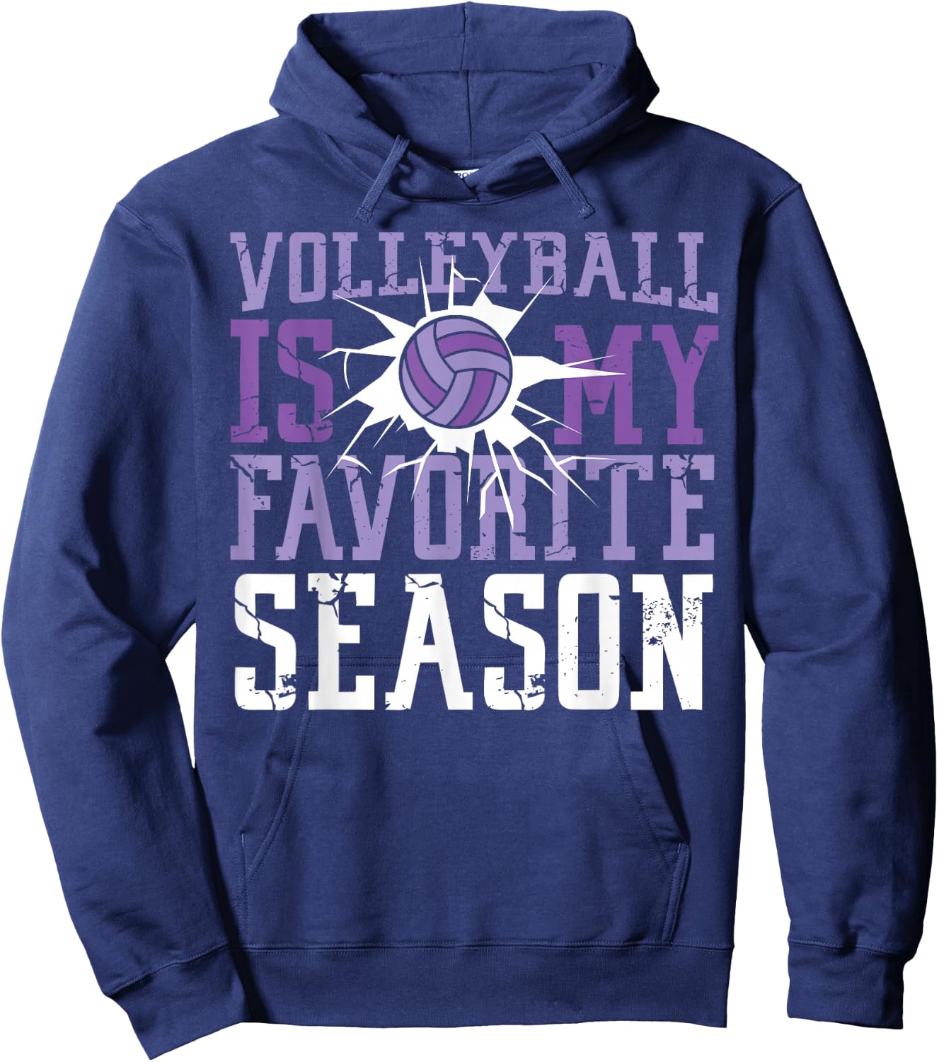 Volleyball Player Team Volleyball Is My Favorite Season Hoodie - Hoodie | Navy