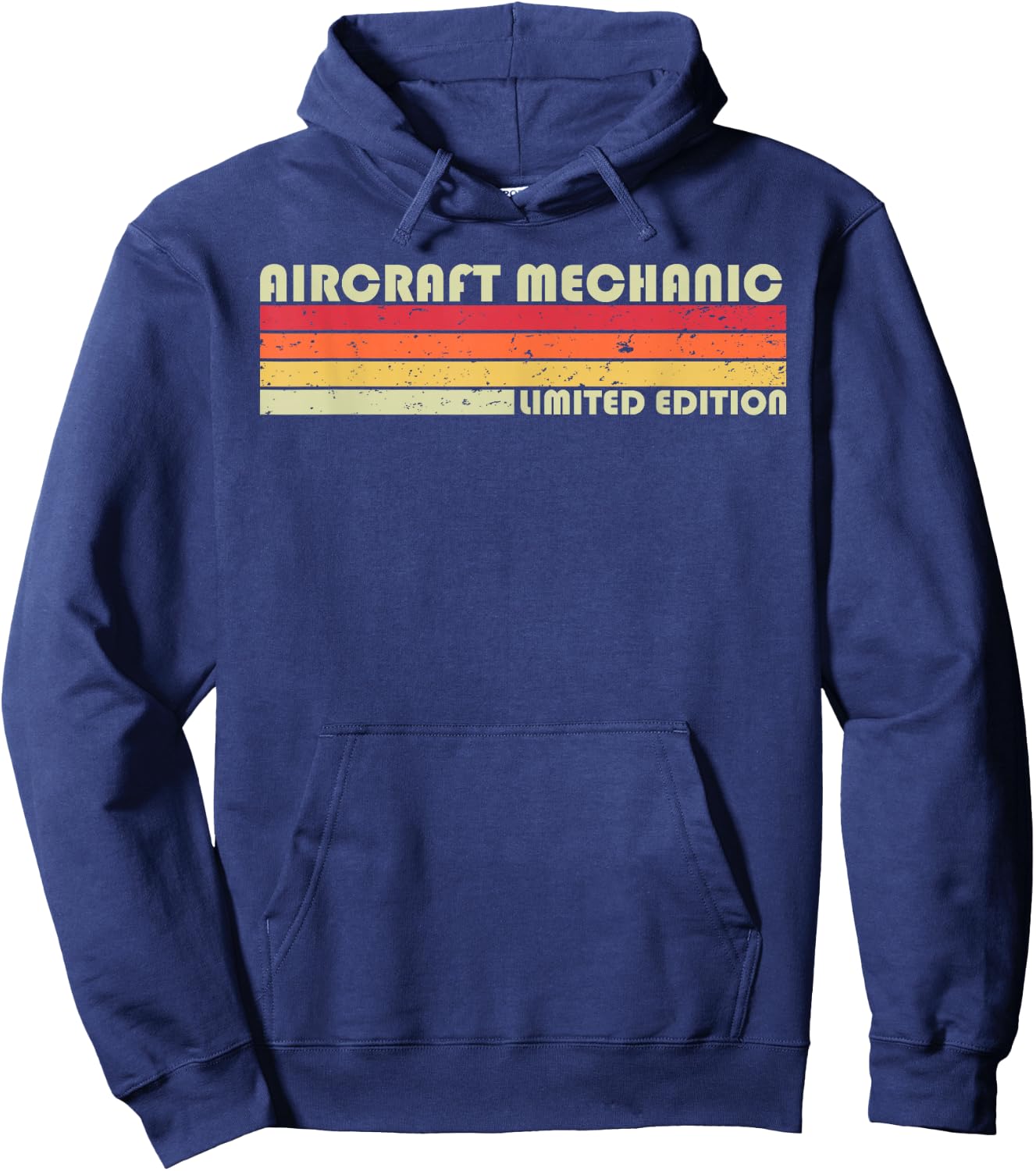 Aircraft Mechanic Funny Job Title Profession Birthday Worker Hoodie - Hoodie | Navy