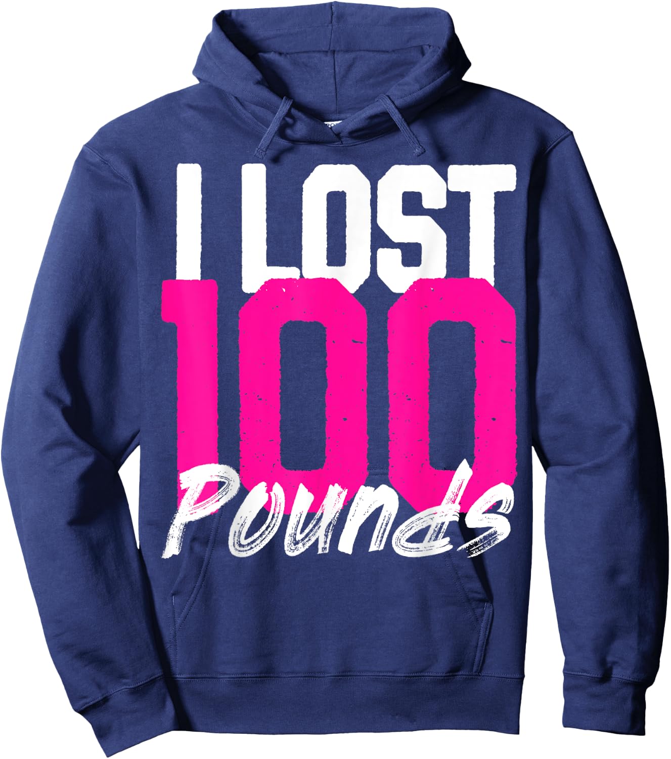 I Lost 100 Pounds - Proud Weightloss Announcement - women Hoodie - Hoodie | Navy