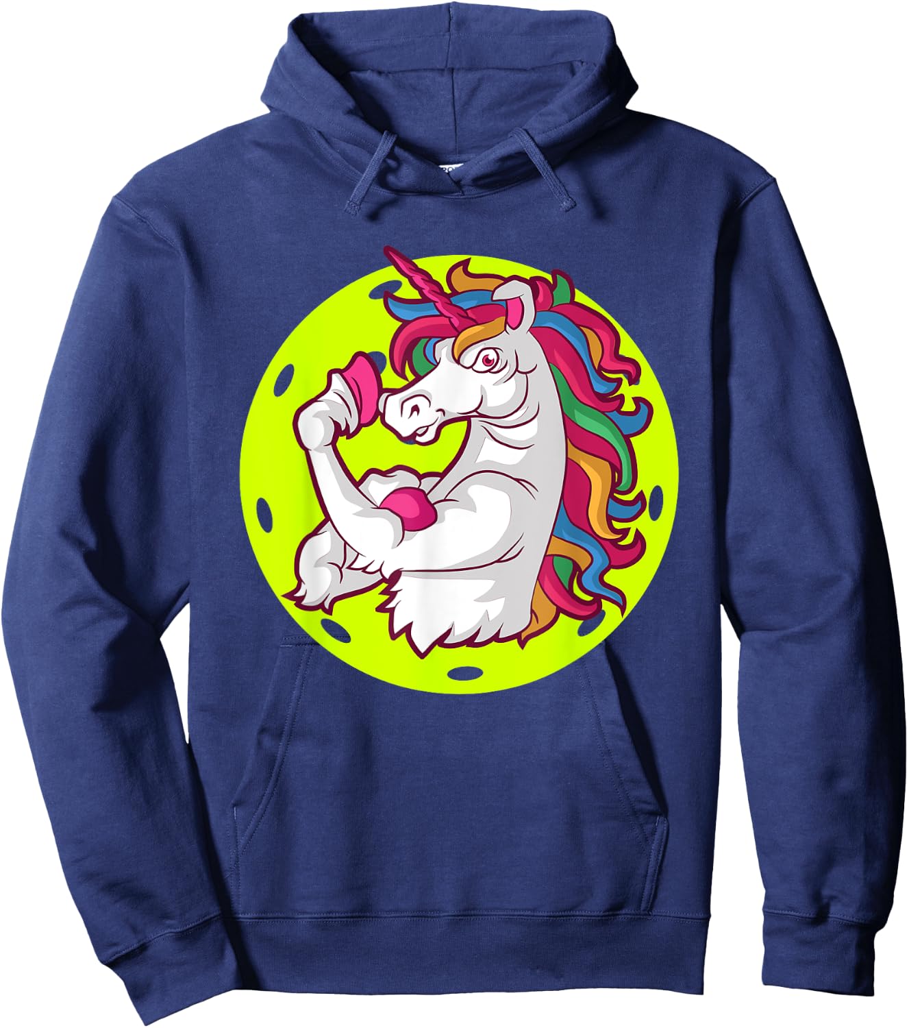 Unicorn Pickleball Doubles Partner Team Hoodie - Hoodie | Navy