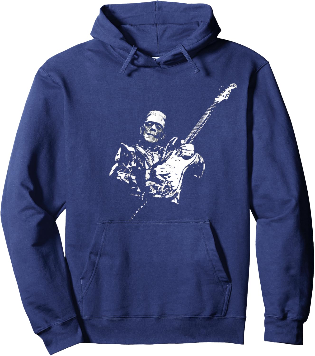 Frankenstein Guitar Player Hoodie - Hoodie | Navy