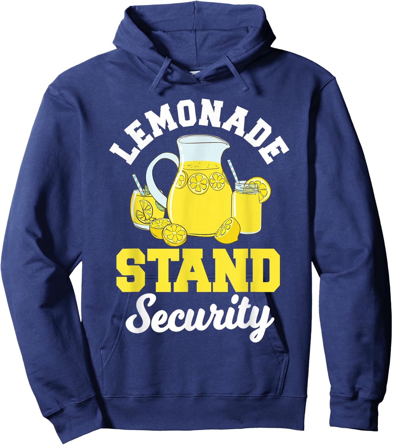 Lemonade Stand Security Lemon Juice Citrus Summer Drink Hoodie - Hoodie | Navy