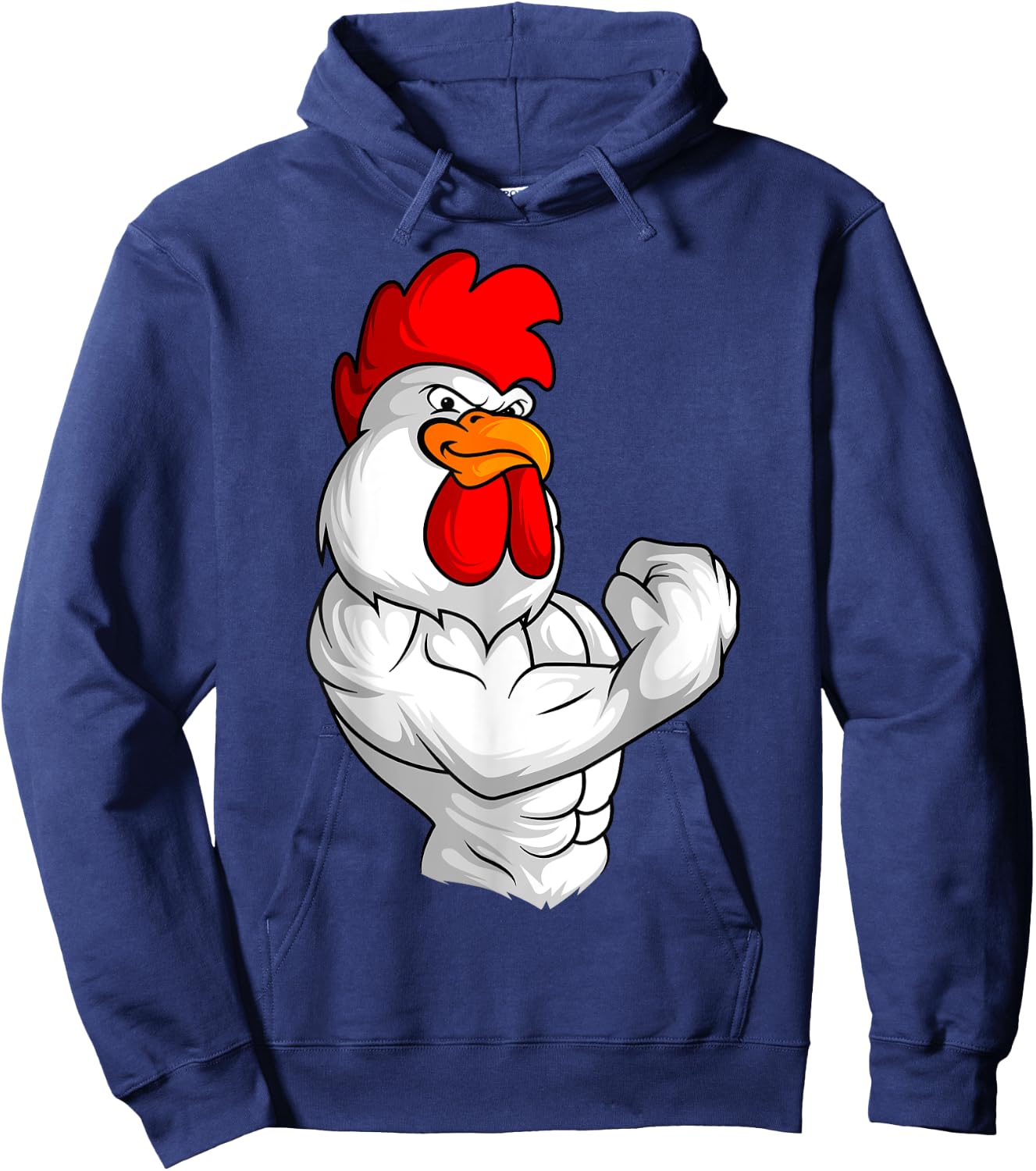 Rooster Chicken Fitness Training Bodybuilder Muscle Hoodie - Hoodie | Navy