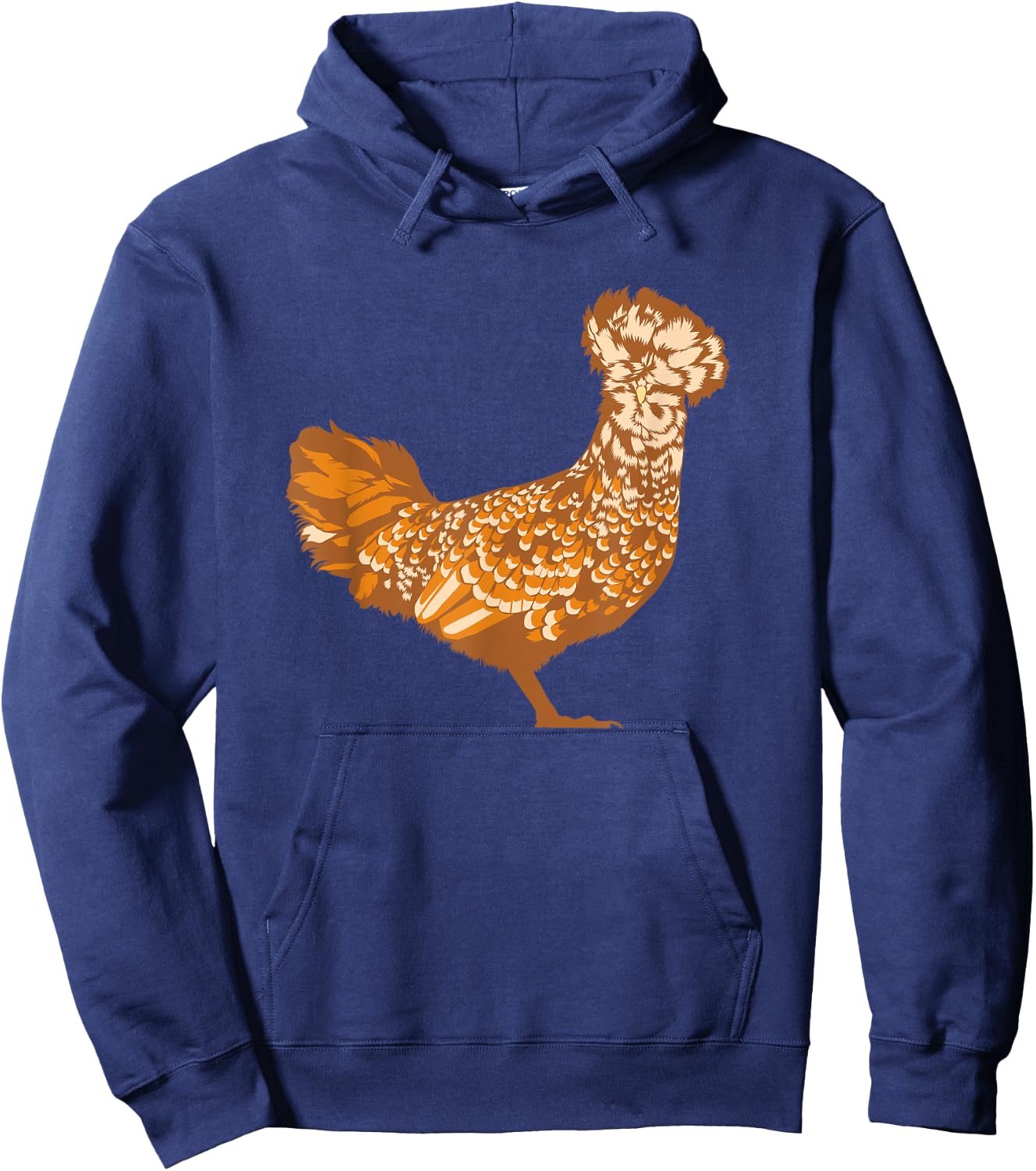 Drawing of a Polish Chicken Hoodie - Hoodie | Navy