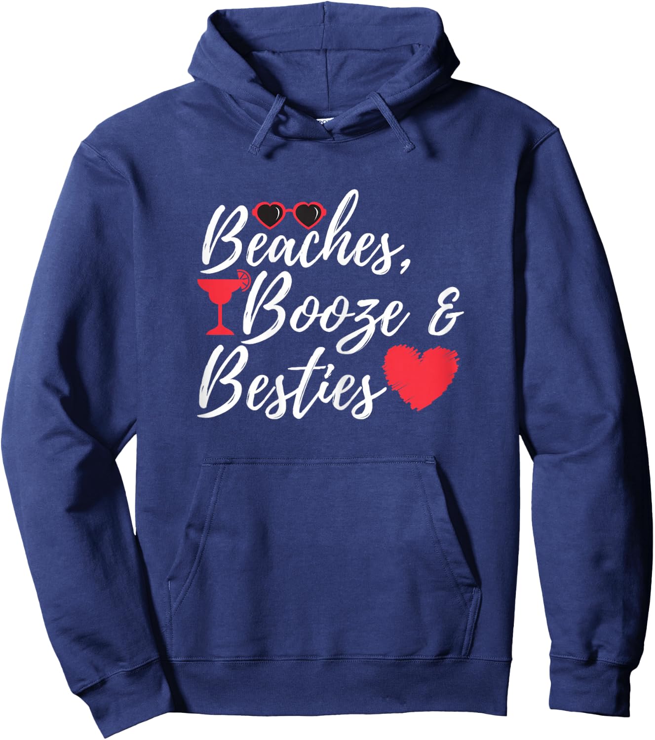 Beaches Booze & Besties - Weekend Hen Night Hoodie - Hoodie | Navy