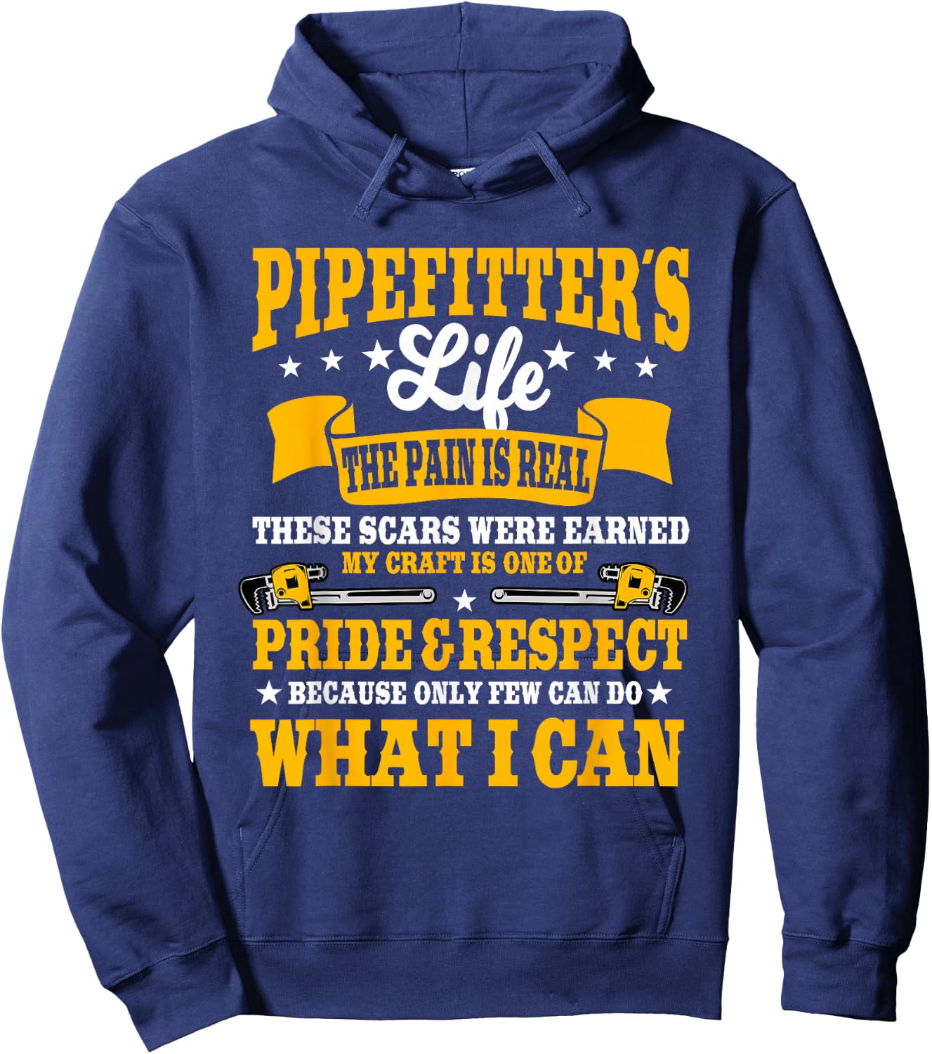Pipefitter Steamfitter Tradesman Plumber Piping System Hoodie - Hoodie | Navy