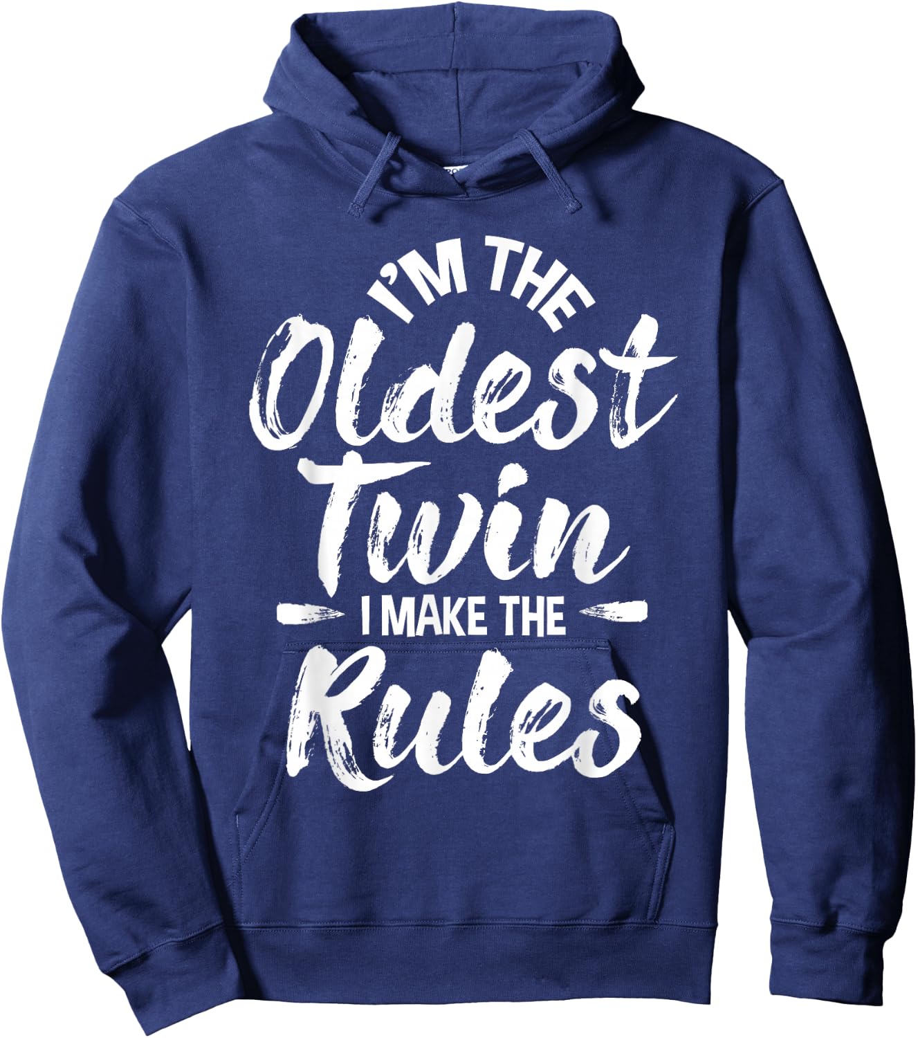 I'm The Oldest Twin - Identical Twins Sister Brother Hoodie - Hoodie | Navy