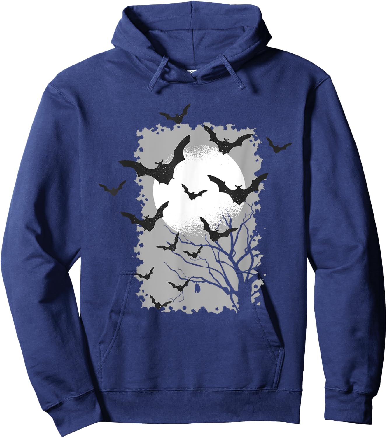 Spooky Bats | Seasonal Halloween Dark Goth Costume Hoodie - Hoodie | Navy