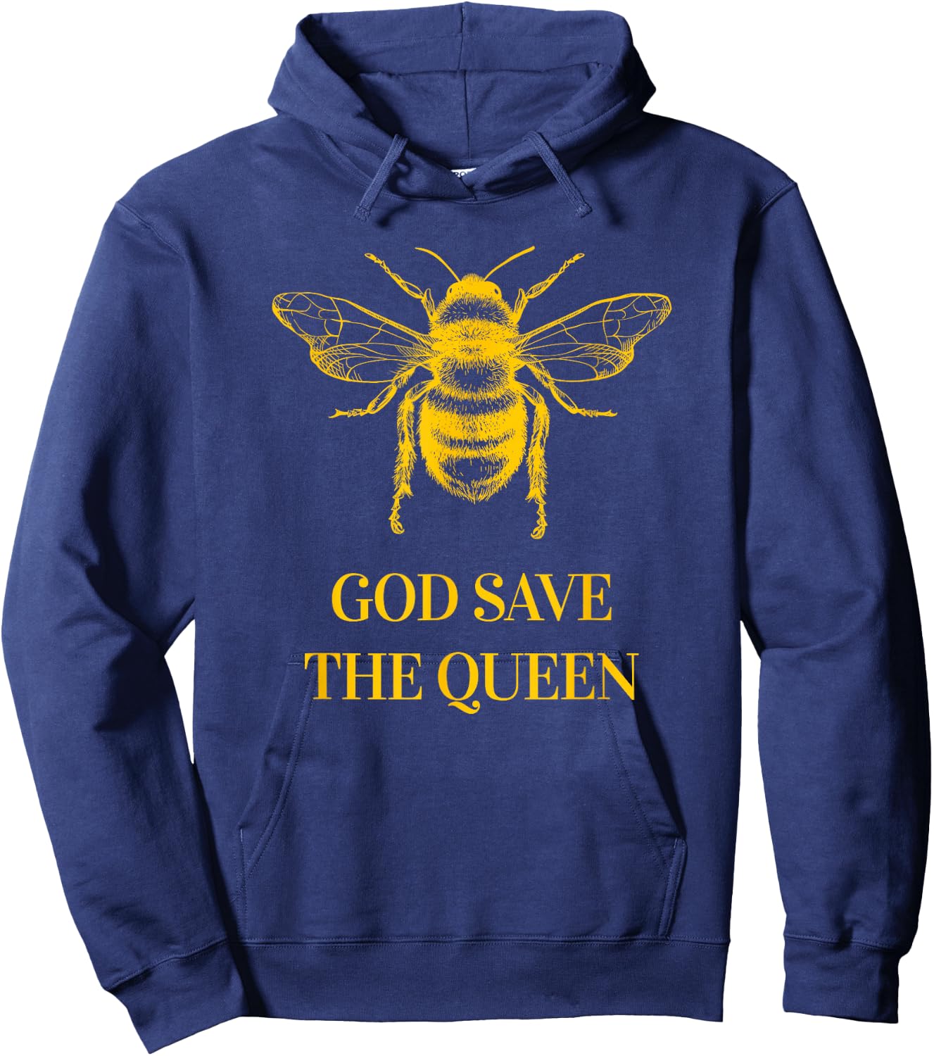 God Save The Queen Environmental Beekeeper Bees Apiculture Hoodie - Hoodie | Navy