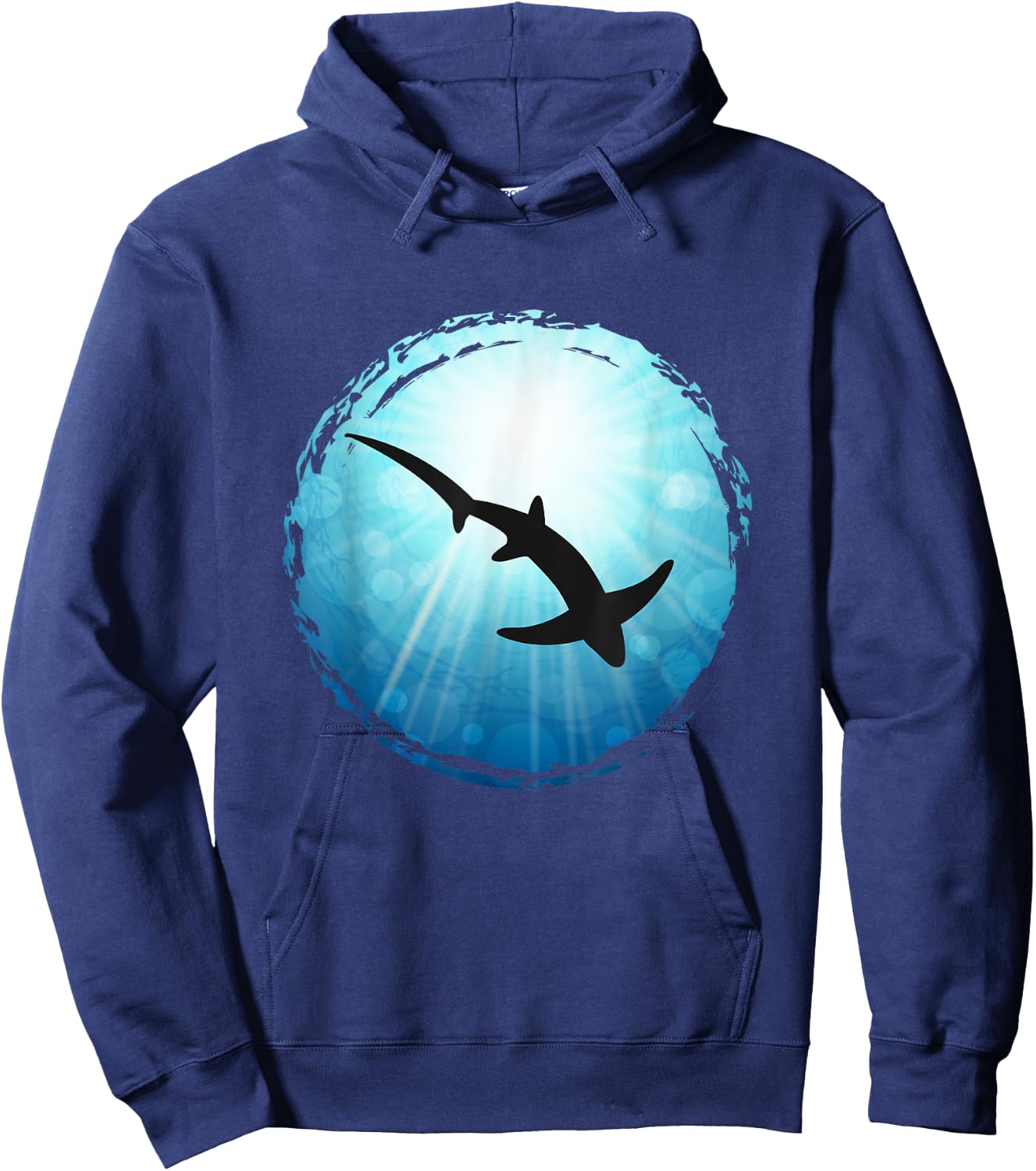 Thresher Shark Diving Ocean Freediving Sea Apnea Dive Hoodie - Hoodie | Navy